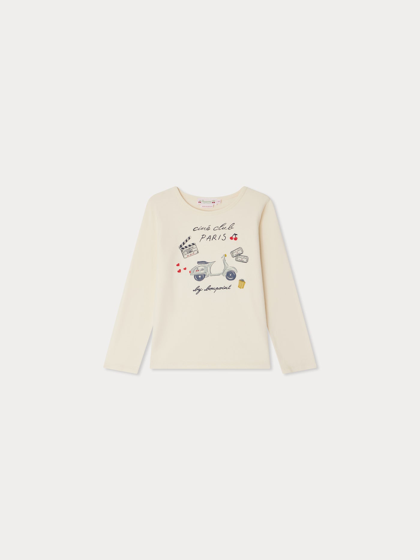 T-shirt Tidjiane con stampa Ciné Club Paris in cotone biologico