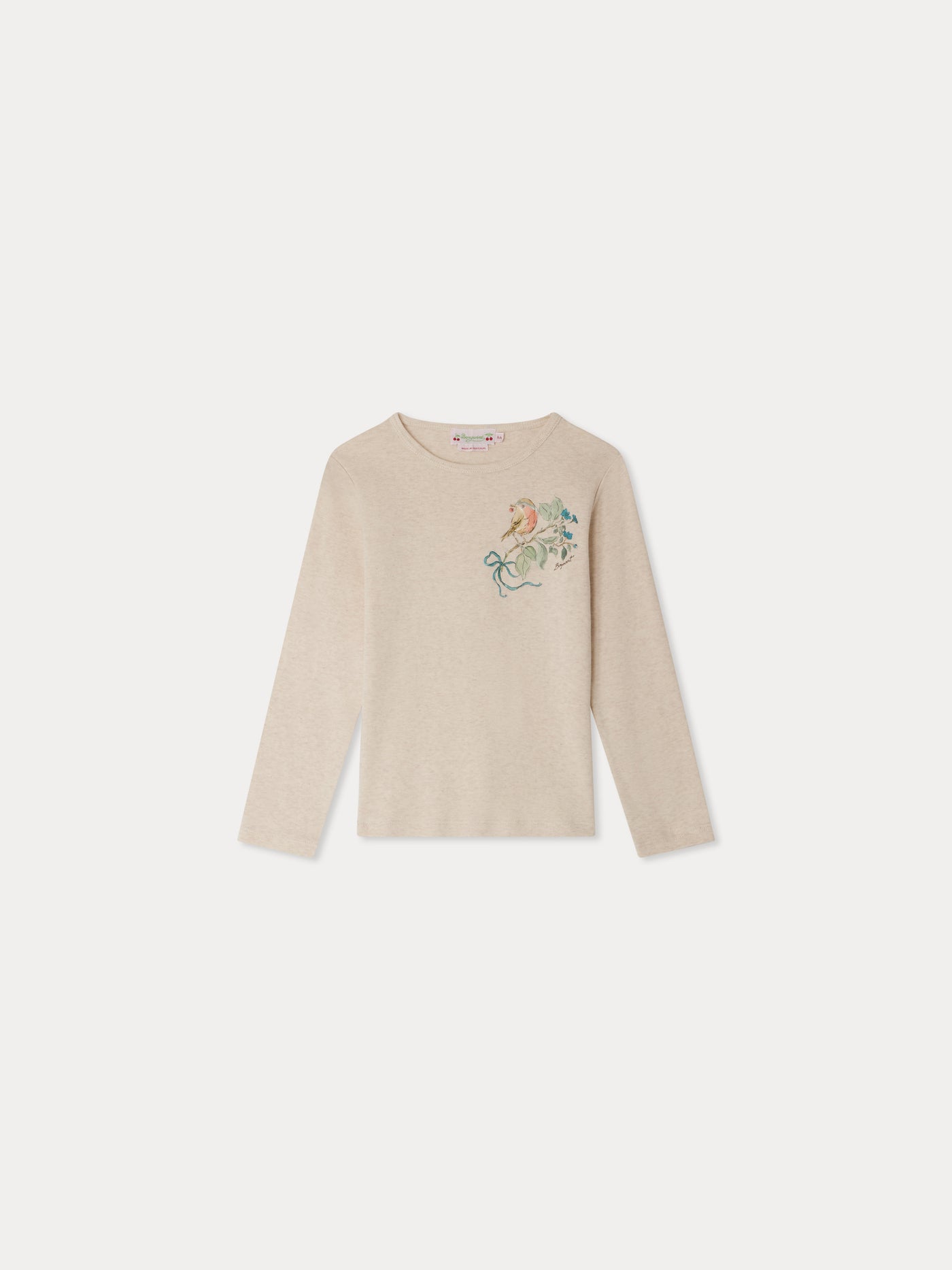 Tidjiane T-Shirt mit Vogelprint aus Bio-Baumwolle