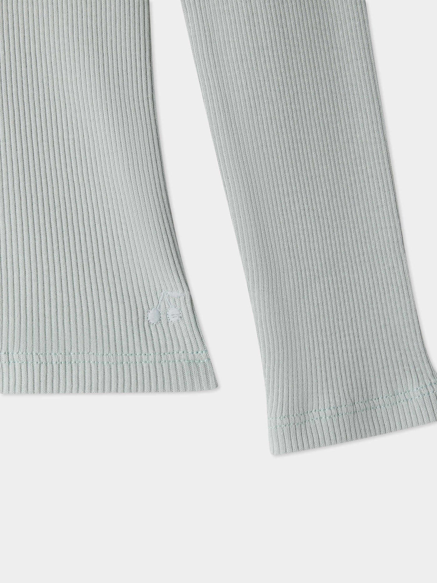 T-shirt Tahiti à col roulé en coton biologique vert