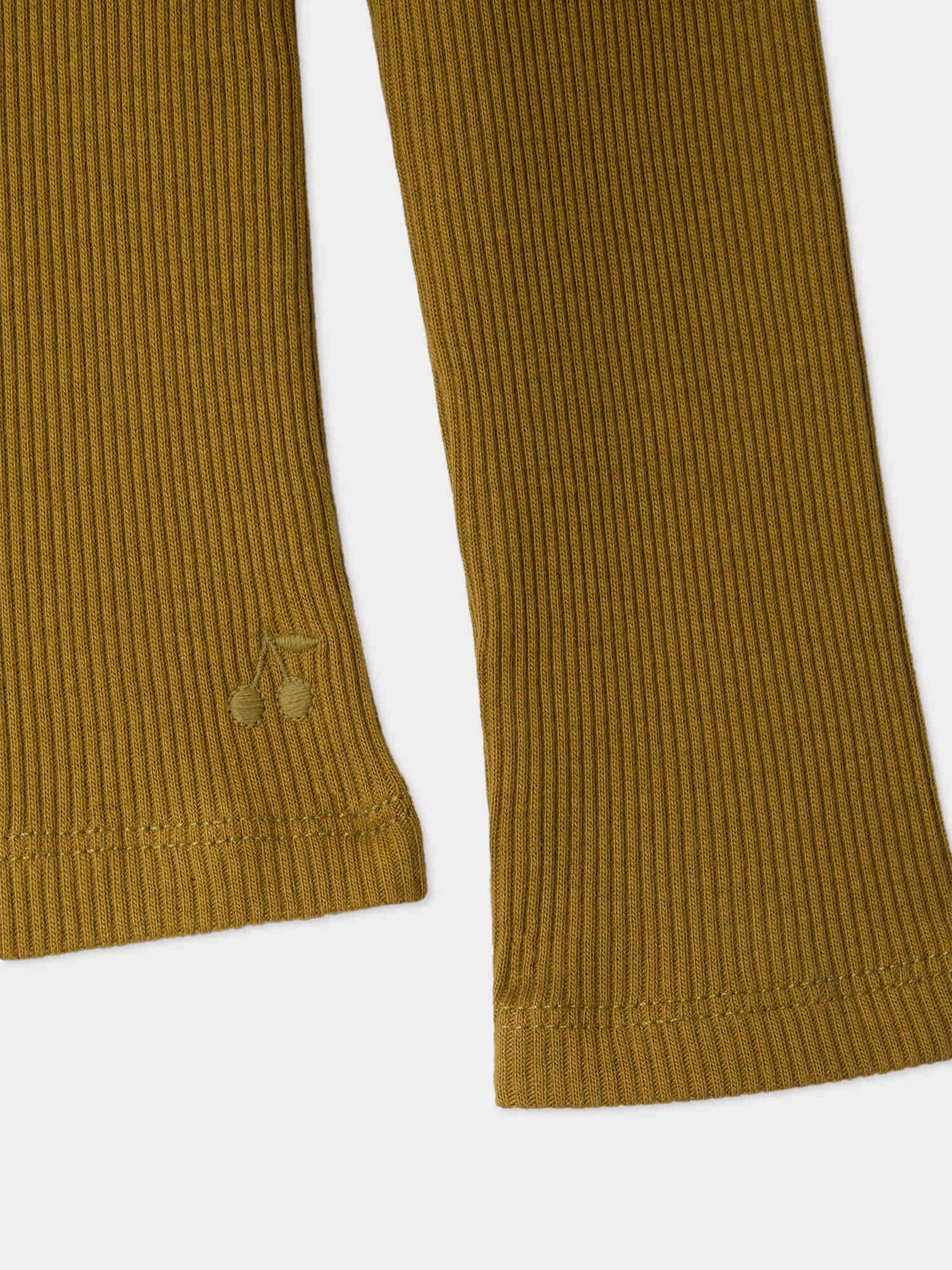 T-shirt Tahiti à col roulé en coton biologique kaki