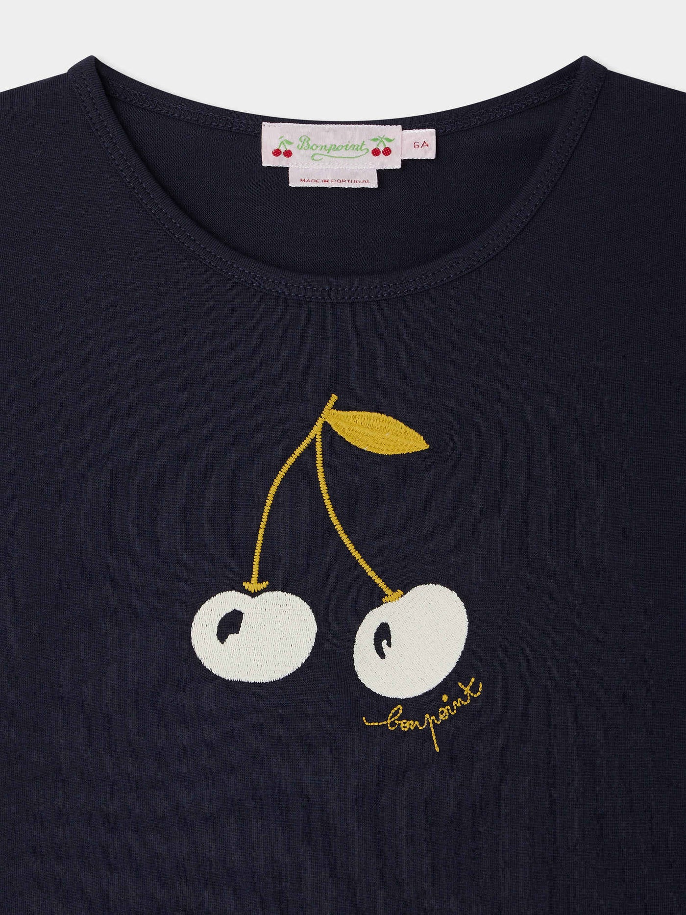 Tidjiane – T-Shirt aus Bio-Baumwolle mit Kirschstickerei