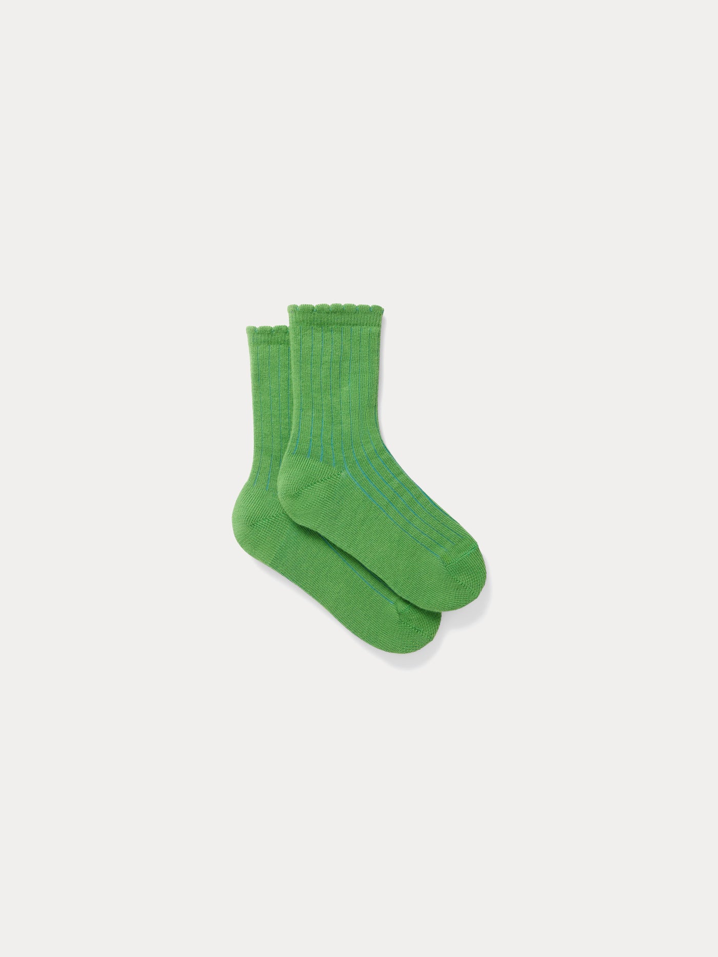 Chaussettes Elvire en coton vert