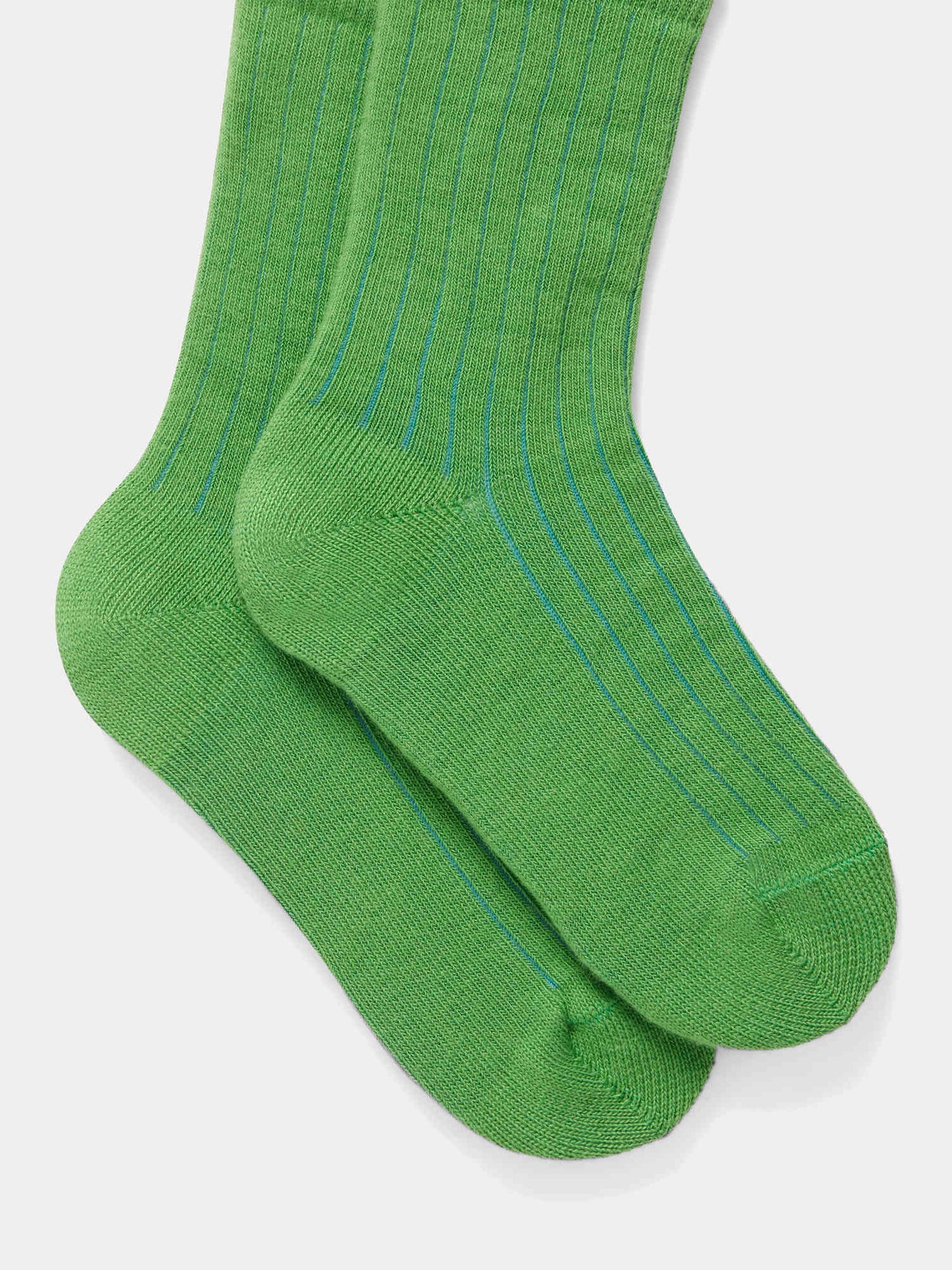 Chaussettes Elvire en coton vert