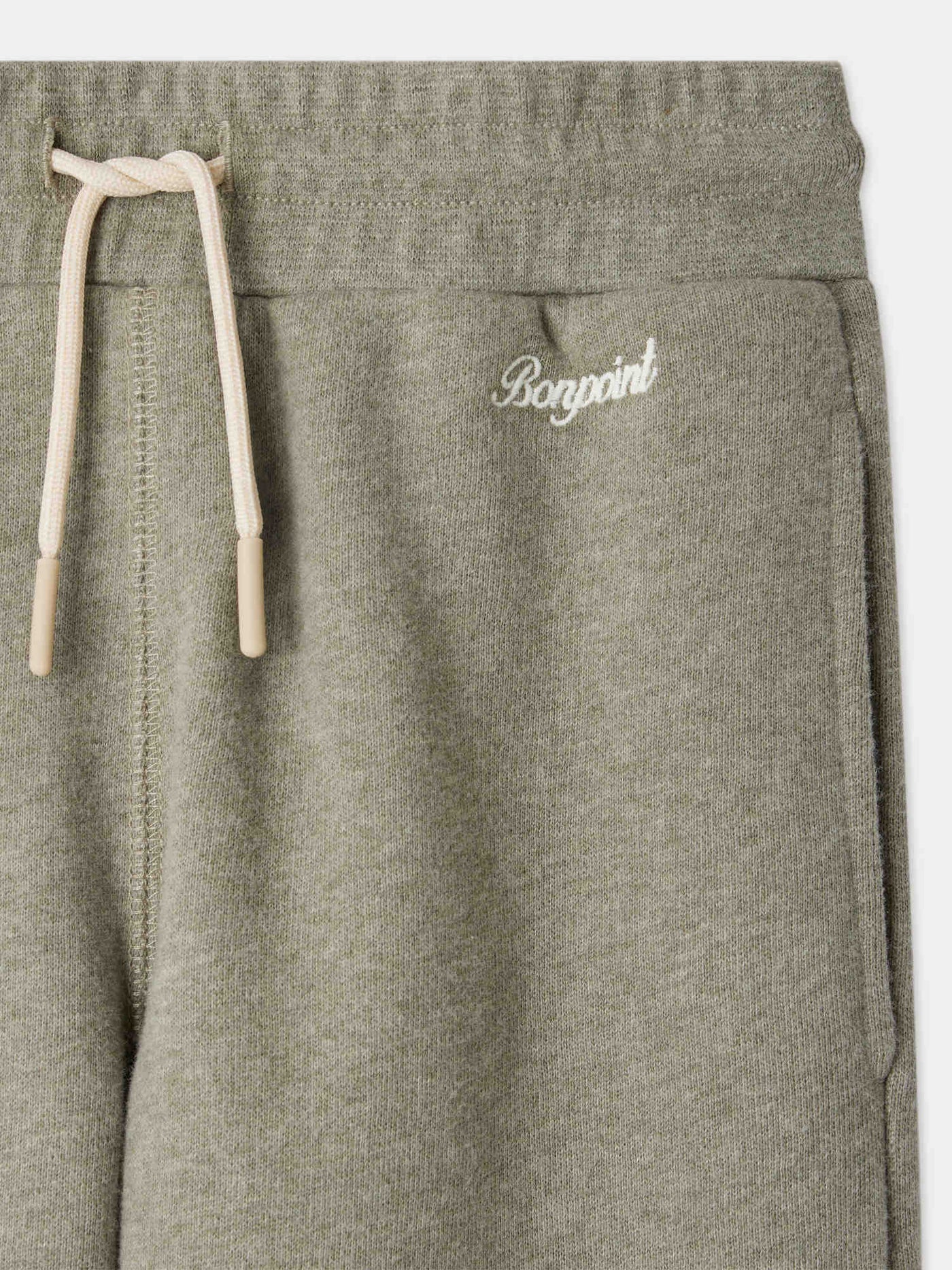 Pantaloni da jogging Tidji con elastico in vita in cotone biologico verde