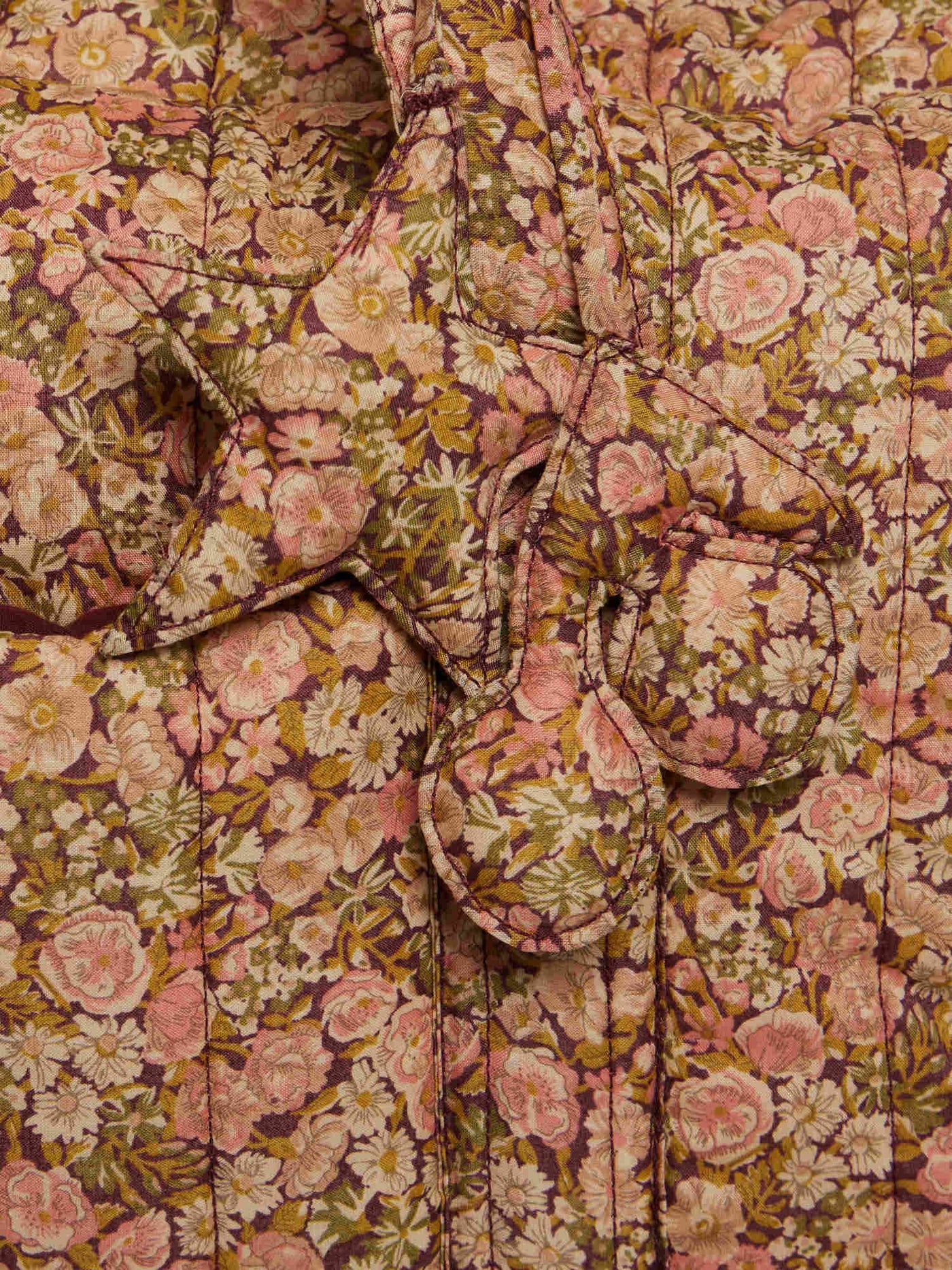 Sac à langer Piou matelassé en tissu Liberty