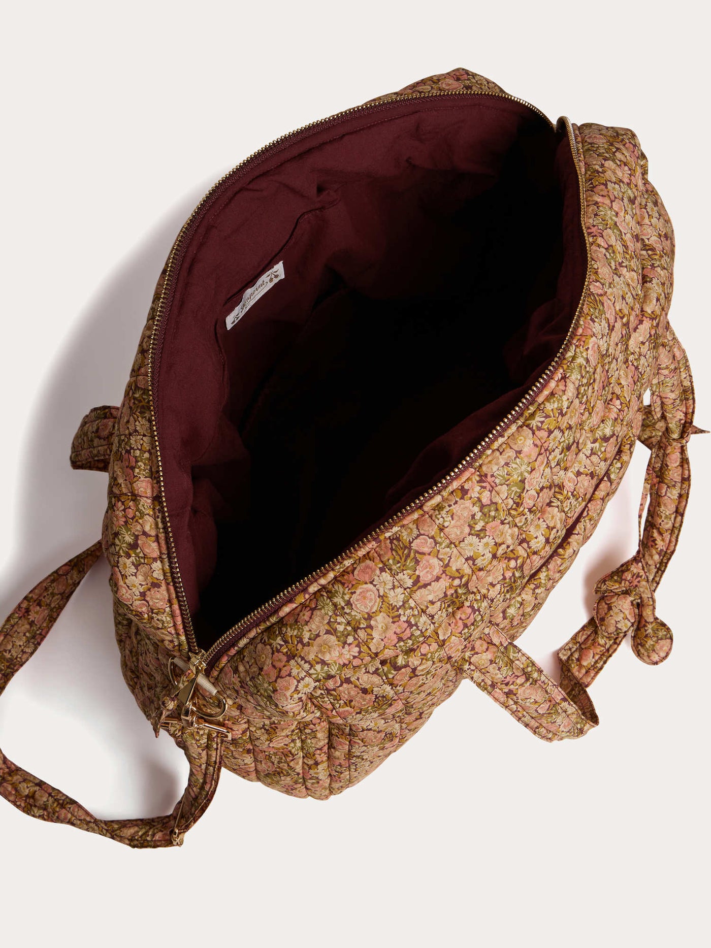Sac à langer Piou matelassé en tissu Liberty
