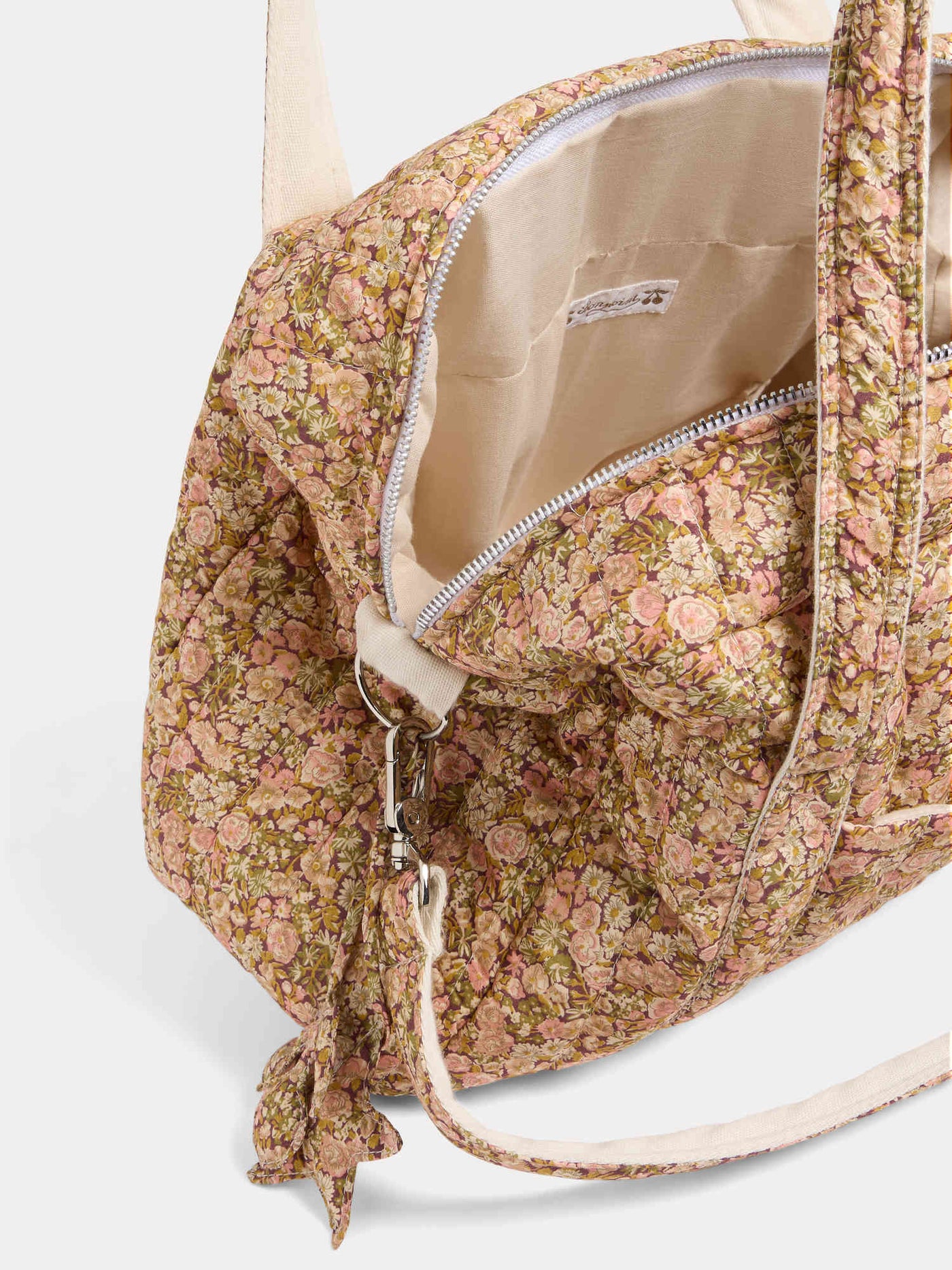 Sac à langer Piou matelassé en tissu Liberty