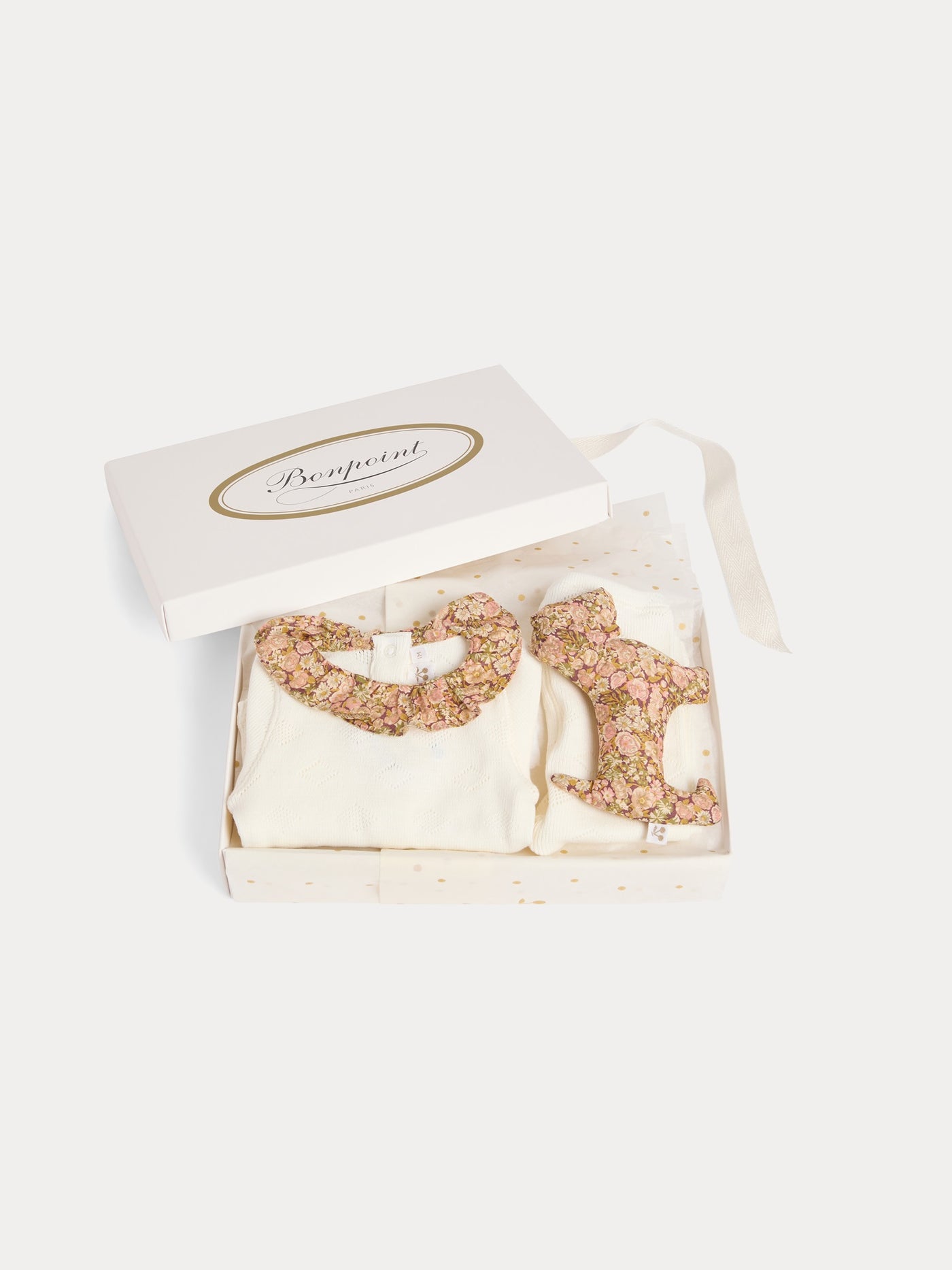 Daisie-Boxset mit Strickset und Bettdecke aus Liberty-Stoff aus Bio-Baumwolle