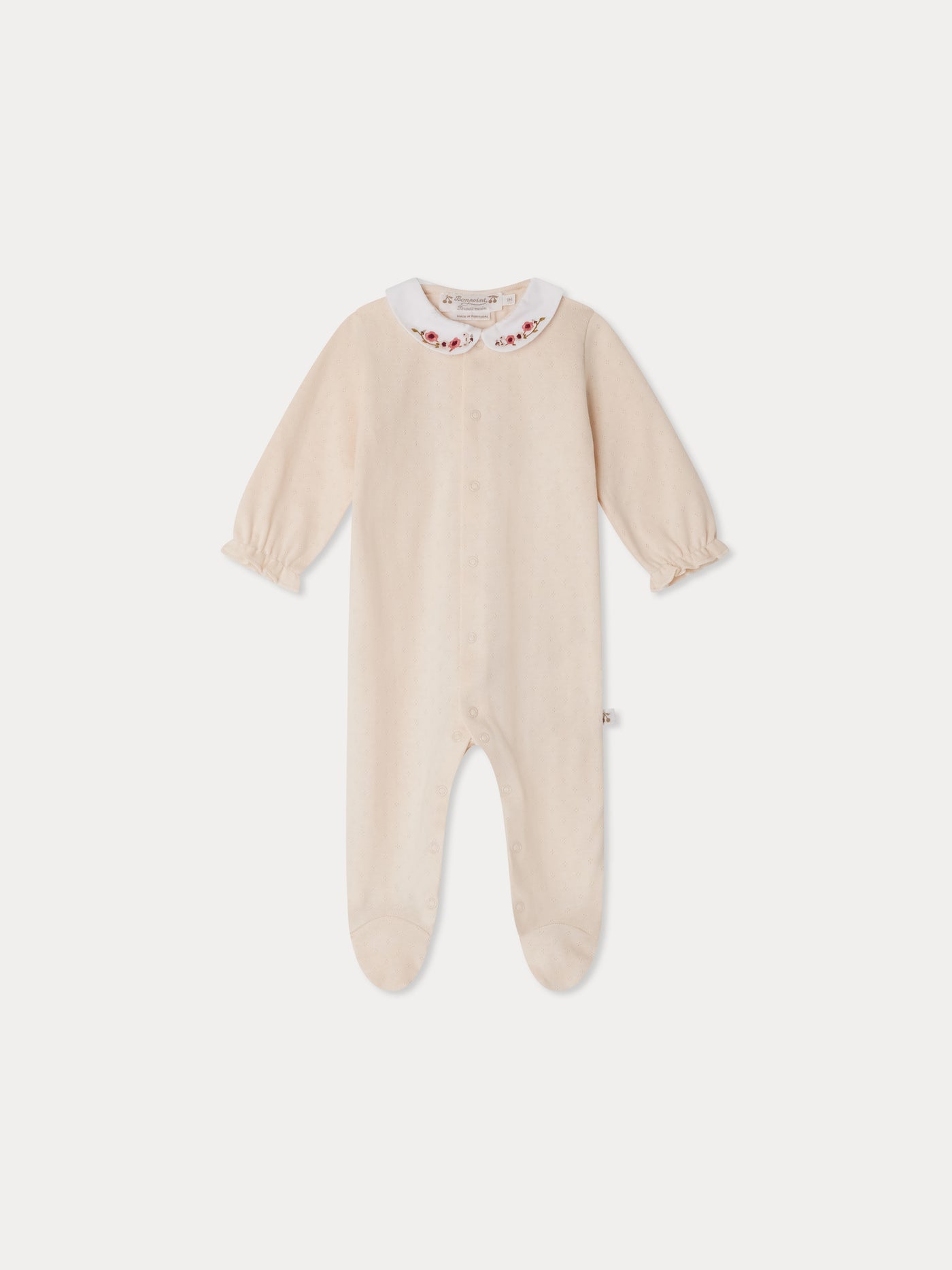Pyjama Tintina avec col brodé en coton biologique