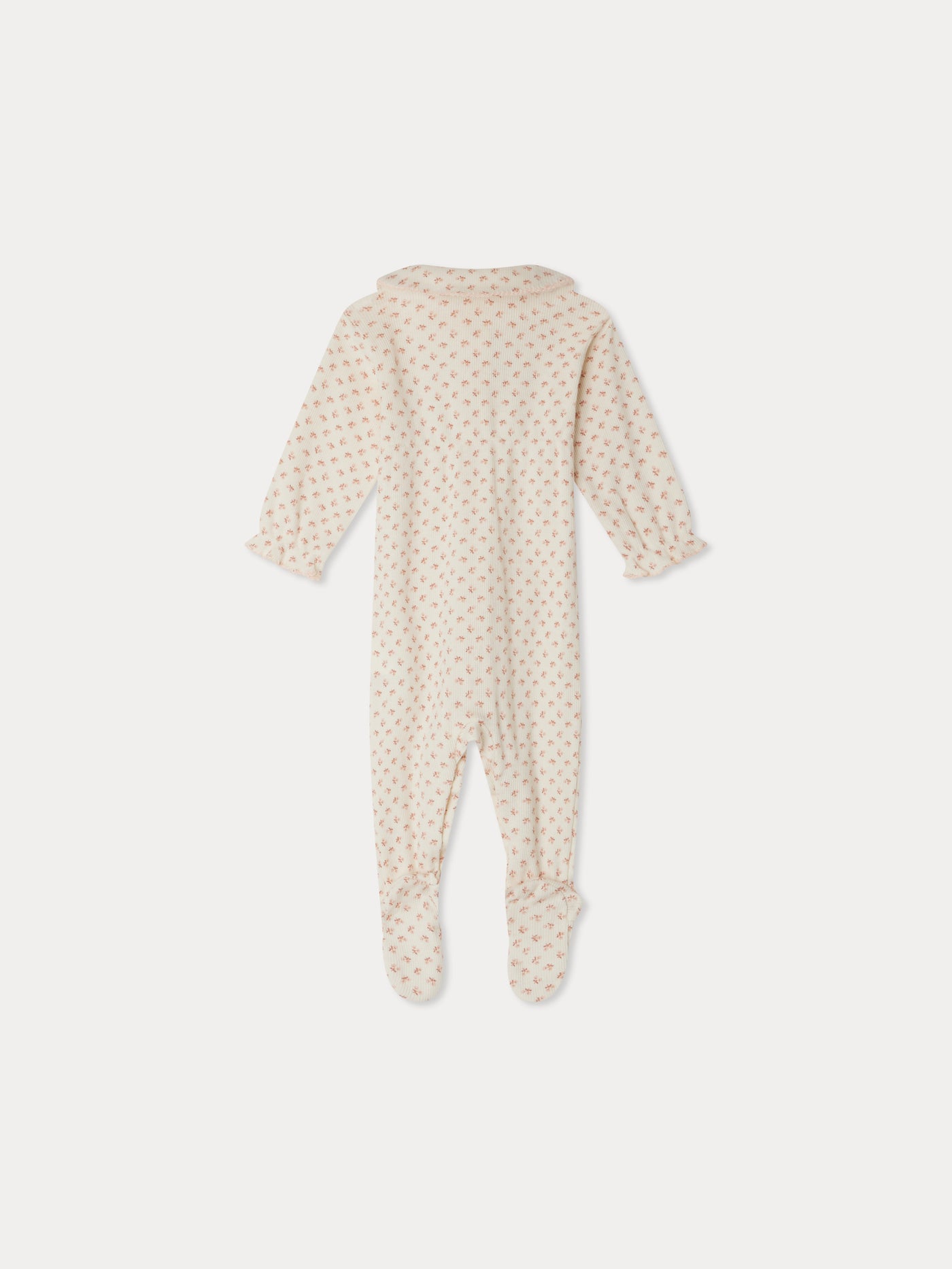 Jayna Pyjama mit Peter-Pan-Kragen und Kirschen-Print aus Bio-Baumwolle