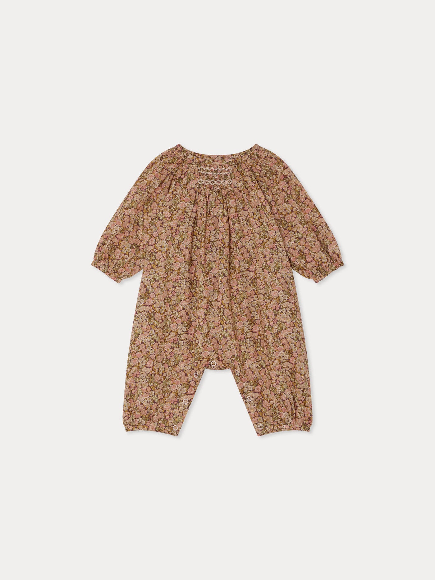 Jia gesmokter Jumpsuit aus Liberty-Stoff aus Bio-Baumwolle