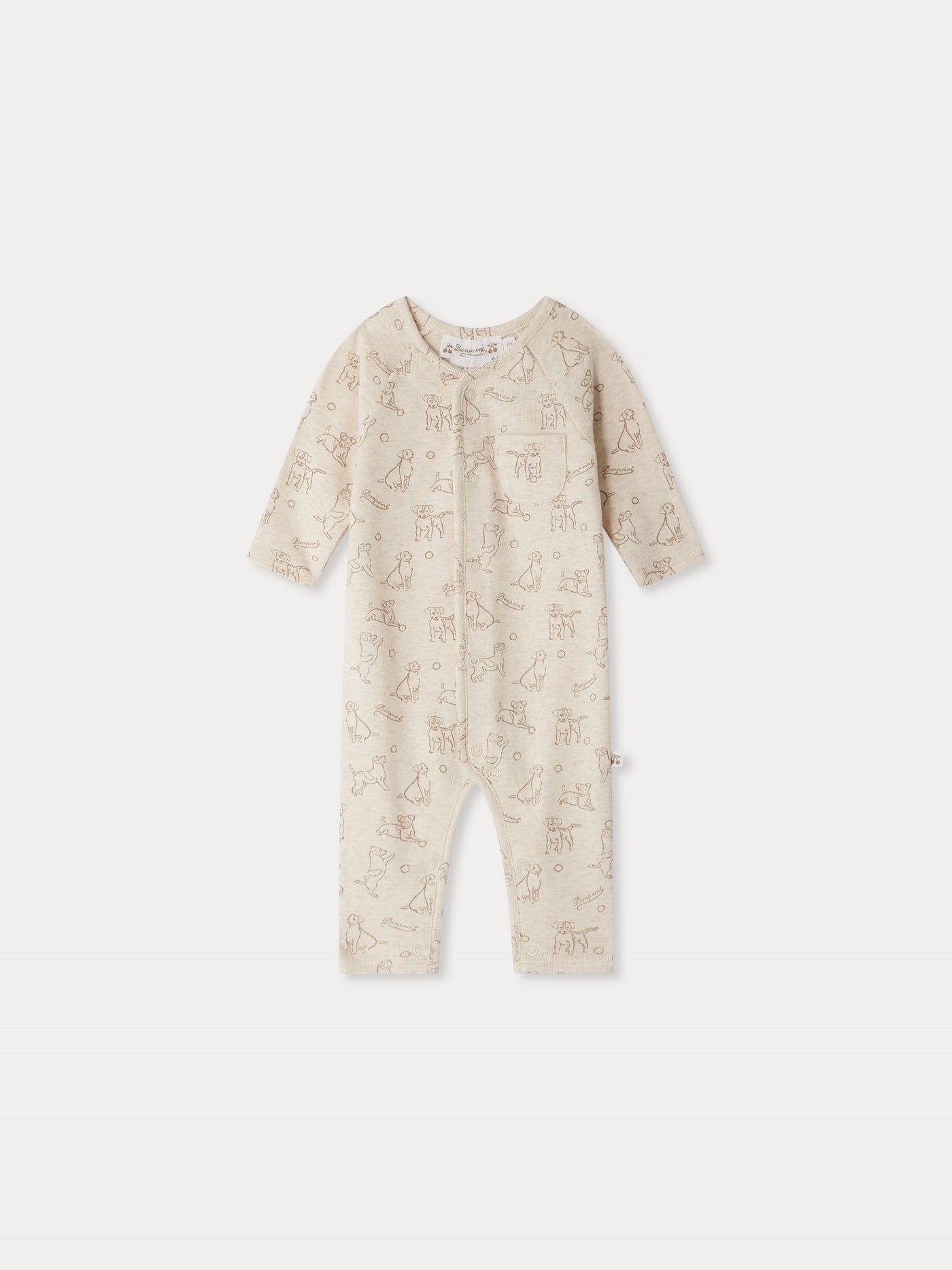 Pyjama mixte Georget à imprimé Chien en coton biologique