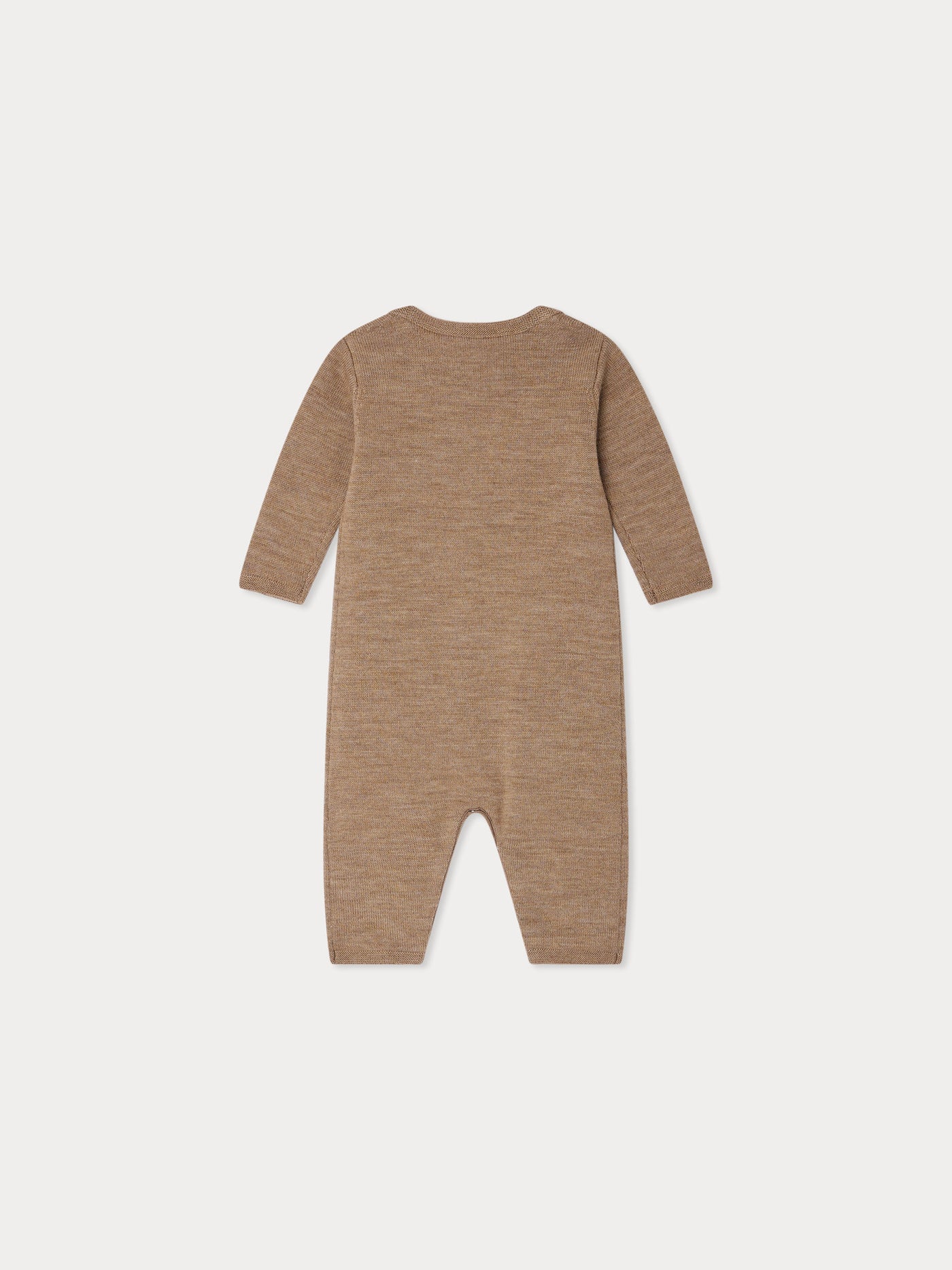 Cielo-Overall mit amerikanischem Ausschnitt und Wollstickerei auf der Brust