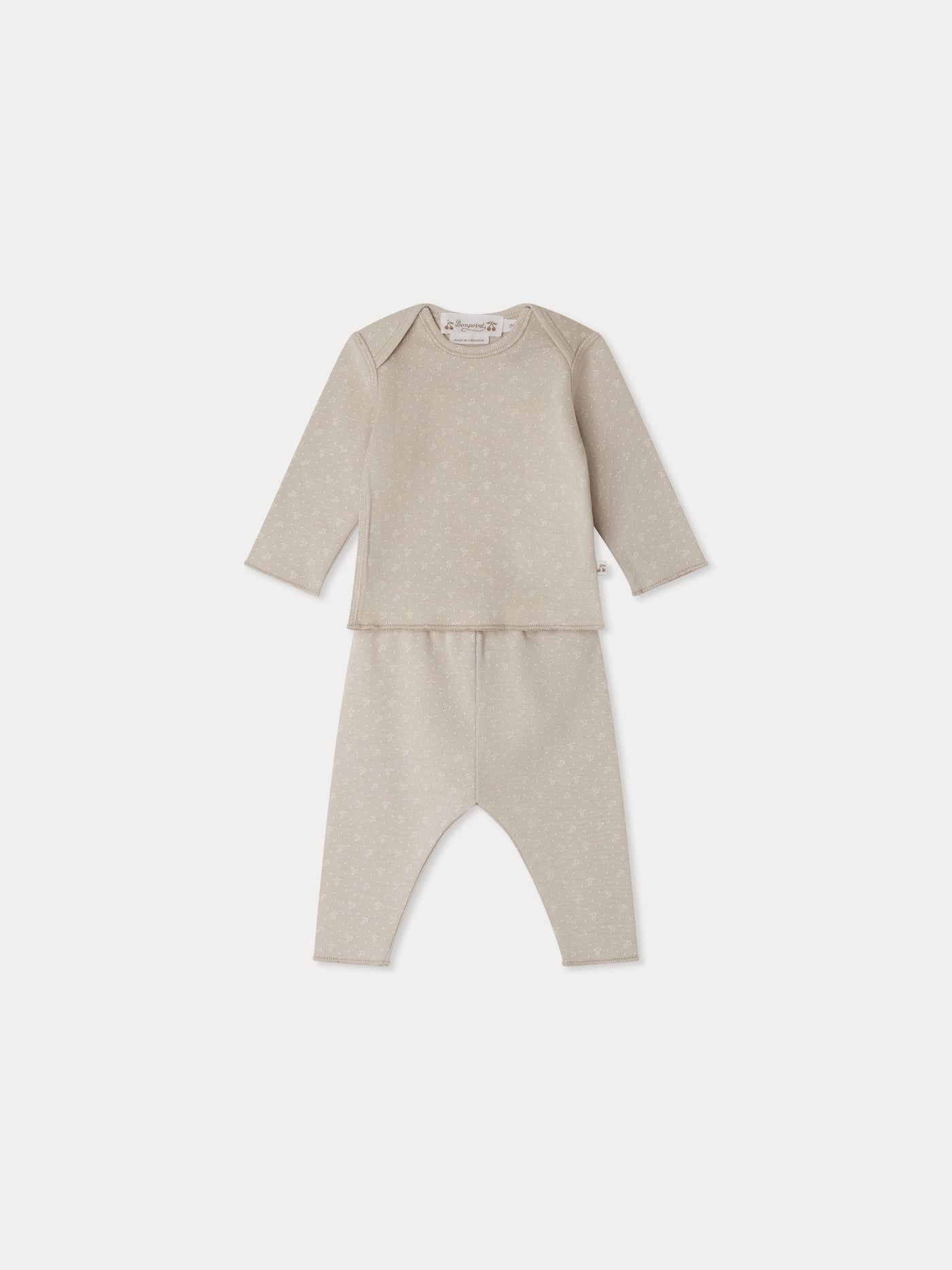 Timi printed set with American neckline in organic cotton