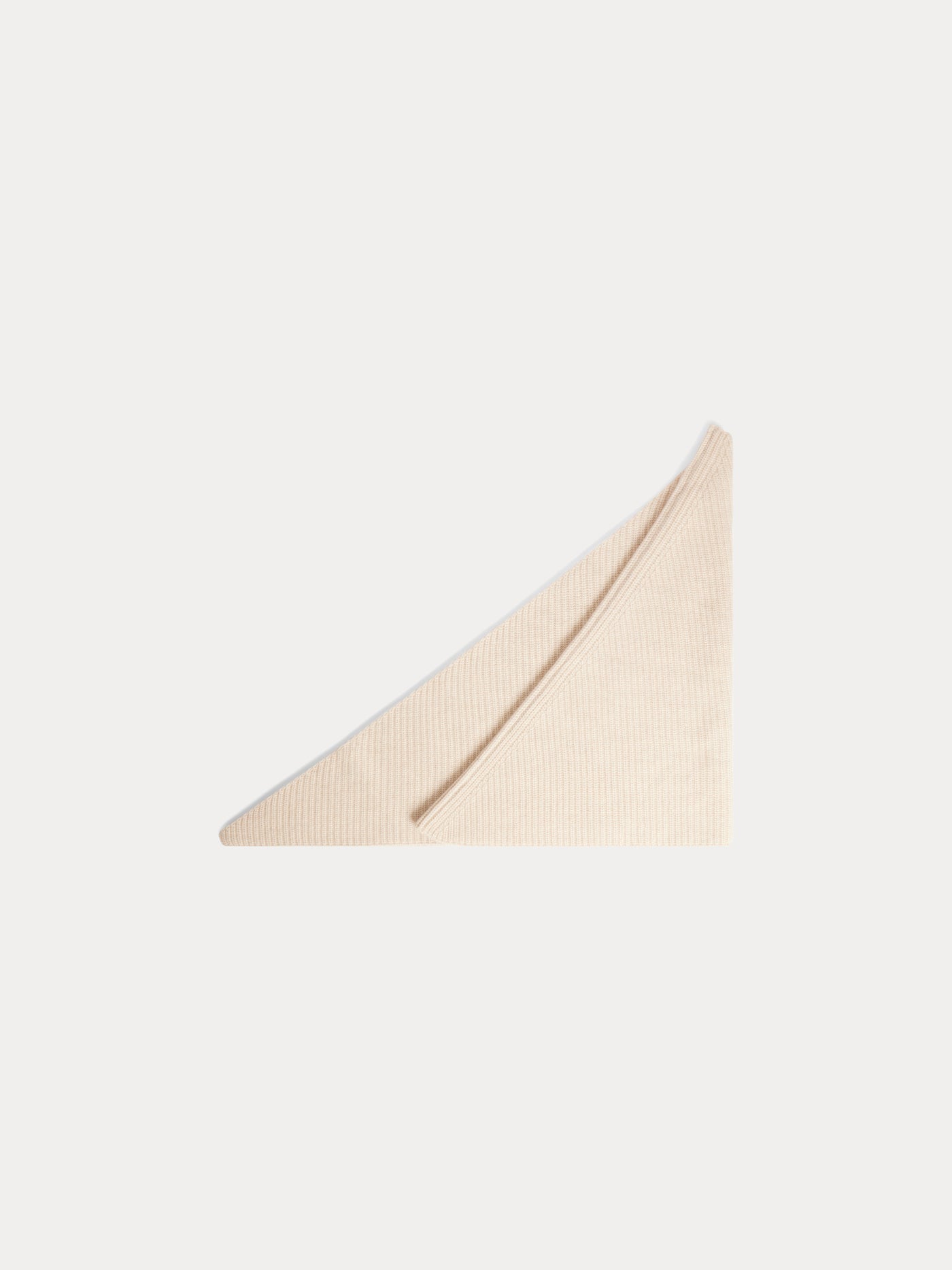 Sciarpa in cashmere beige dell'Alsazia