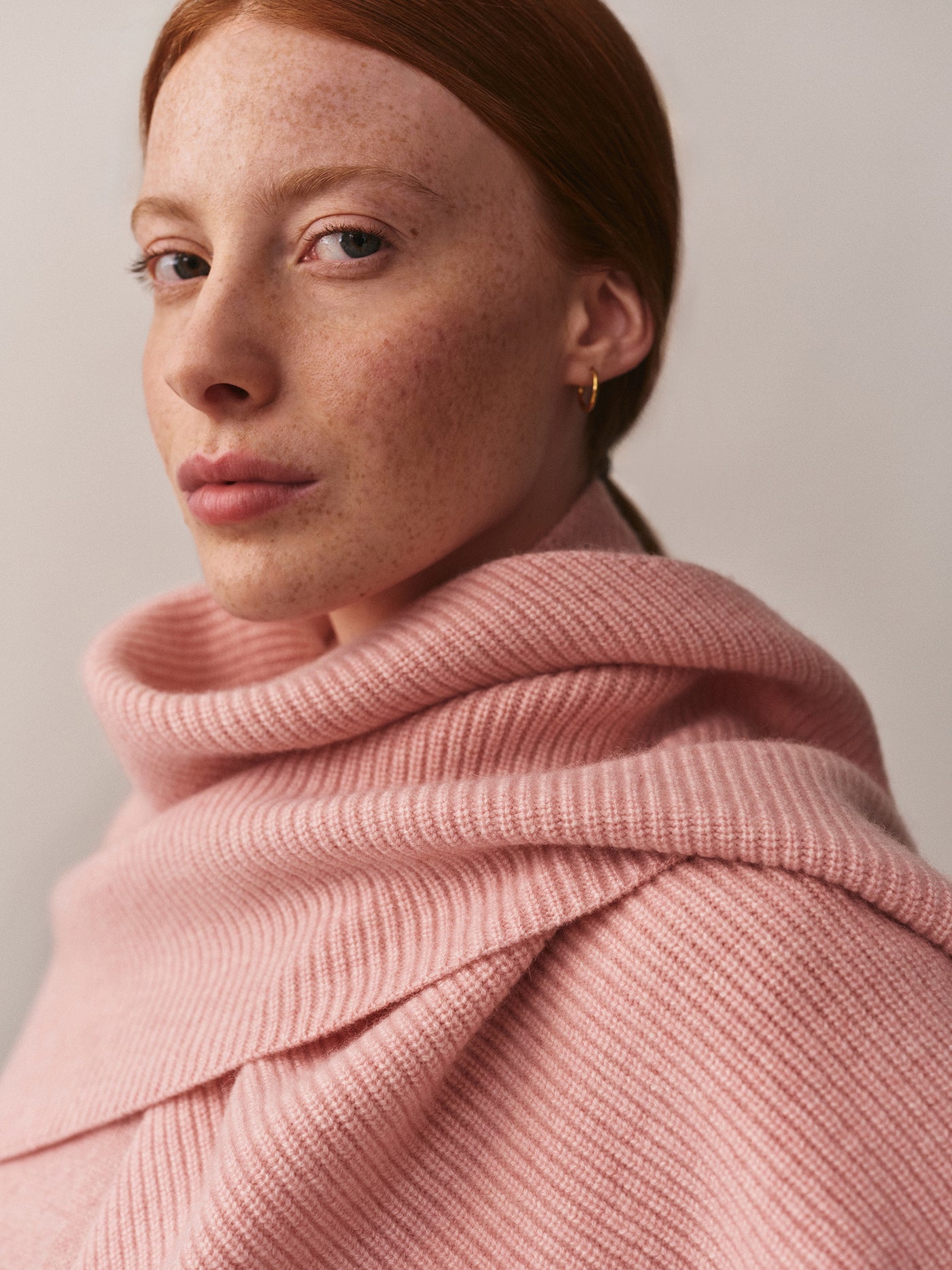 Sciarpa in cashmere rosa Juniette