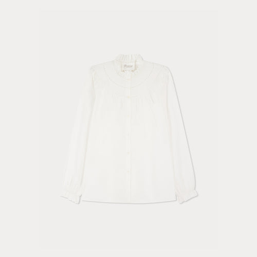 Blouse Jaimara en dentelle en coton biologique