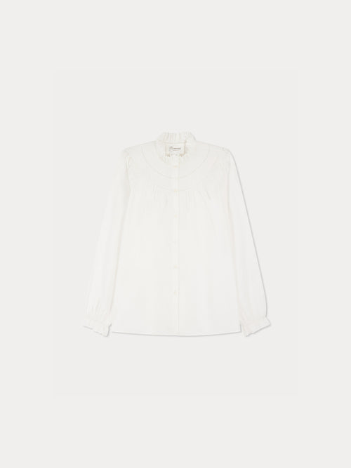 Jaimara organic cotton lace blouse