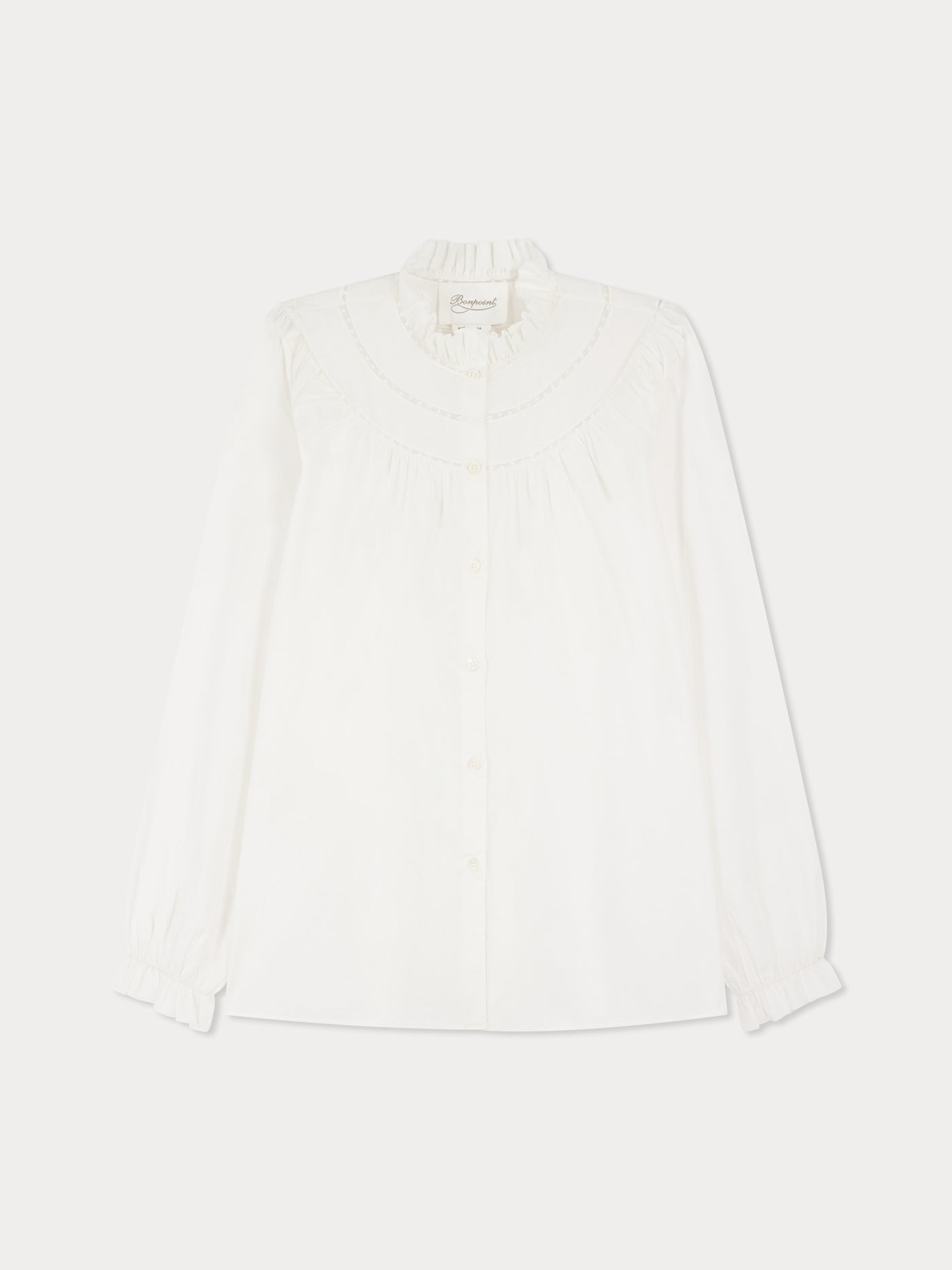 Jaimara organic cotton lace blouse