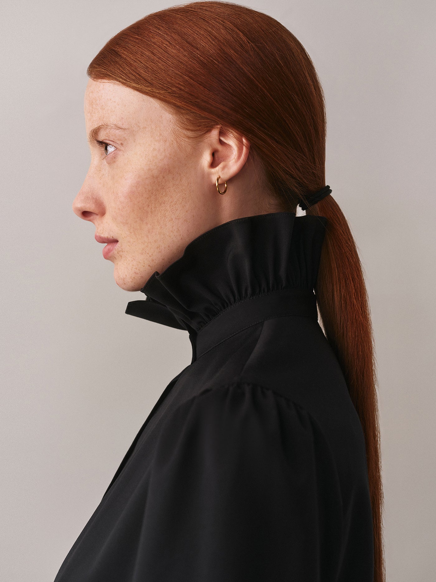 Abito Joie con colletto in lana arricciato