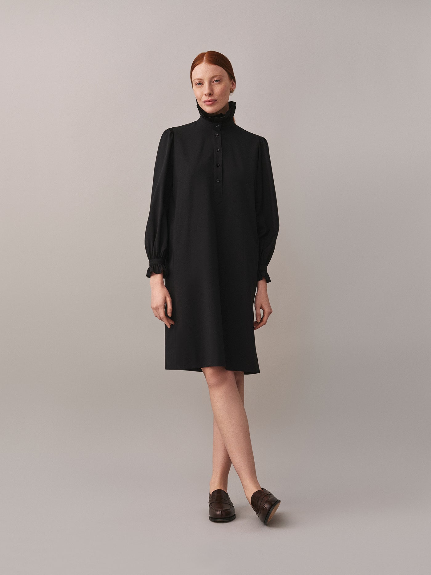Robe Joie avec col volanté en laine