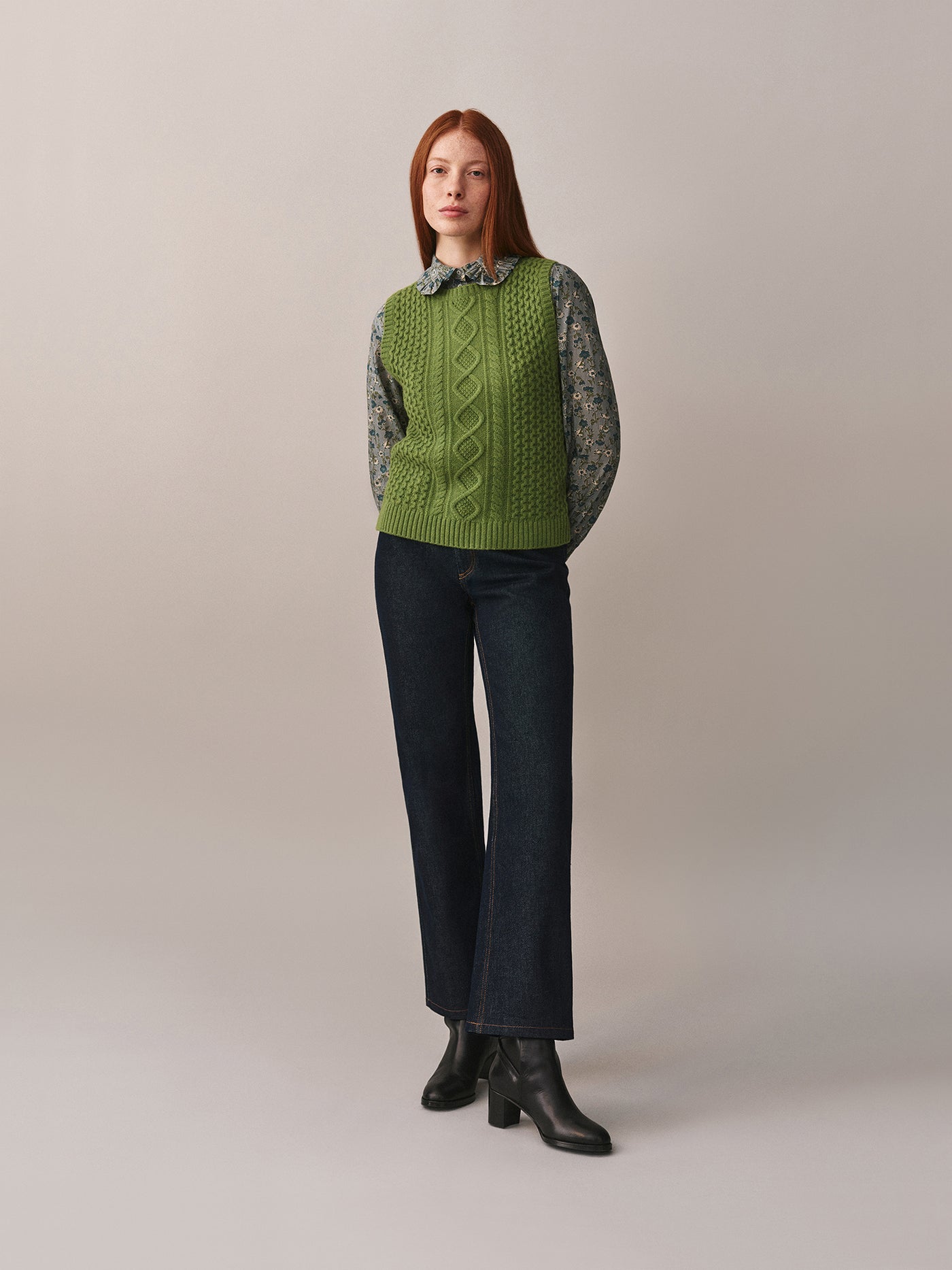 Maglione in cashmere senza maniche Joony