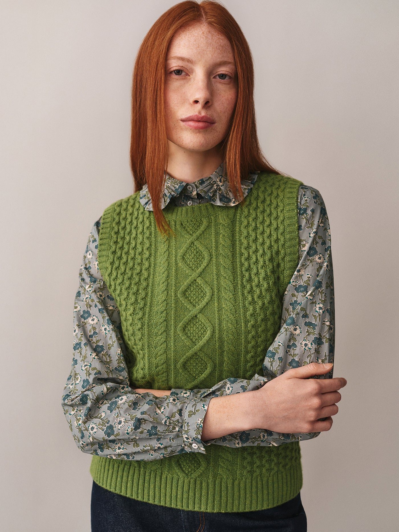 Maglione in cashmere senza maniche Joony