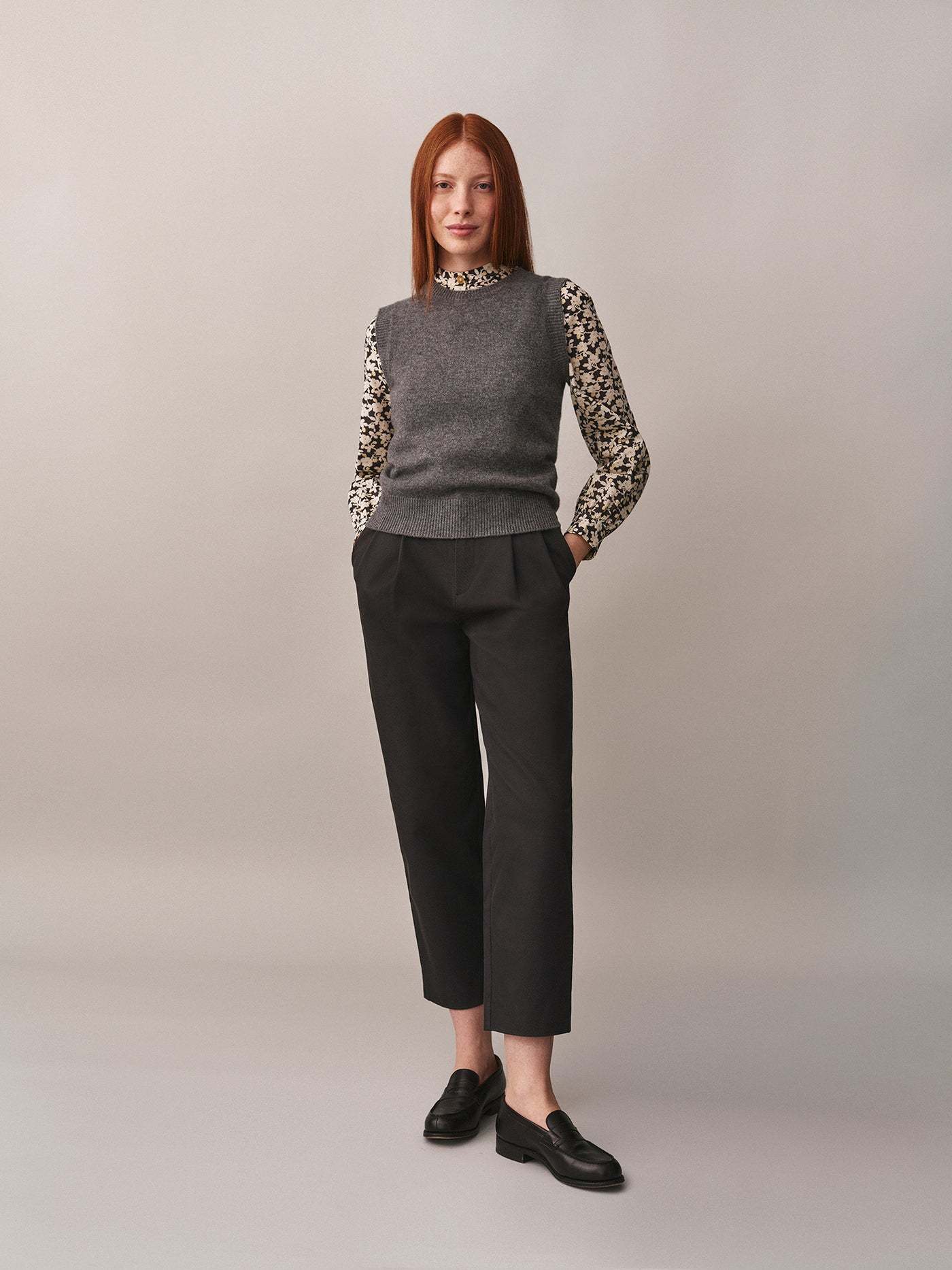Maglione in cashmere senza maniche Whistler