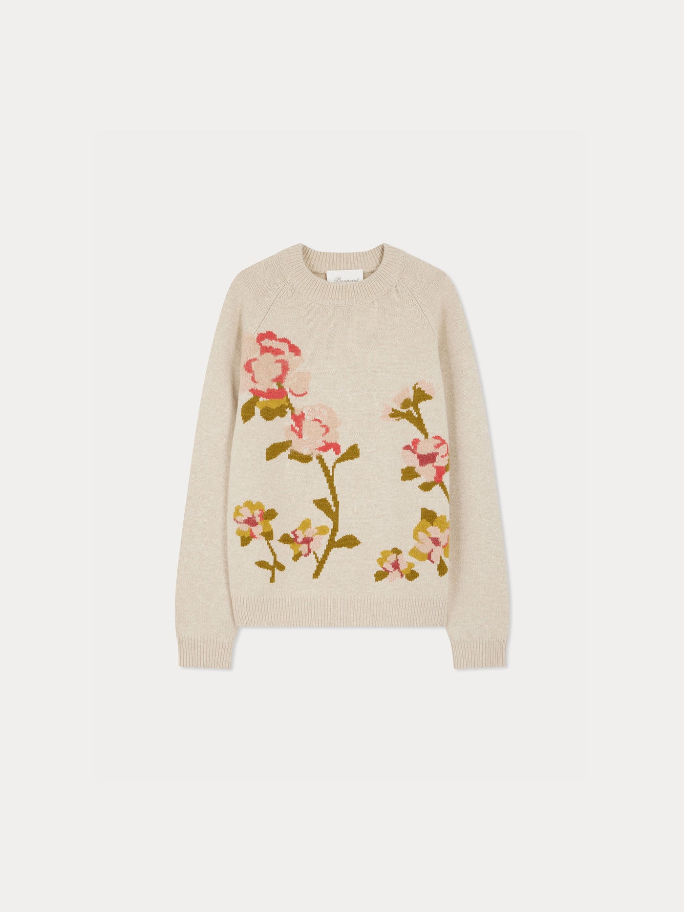 Nottingham-Pullover mit Blumenstickerei