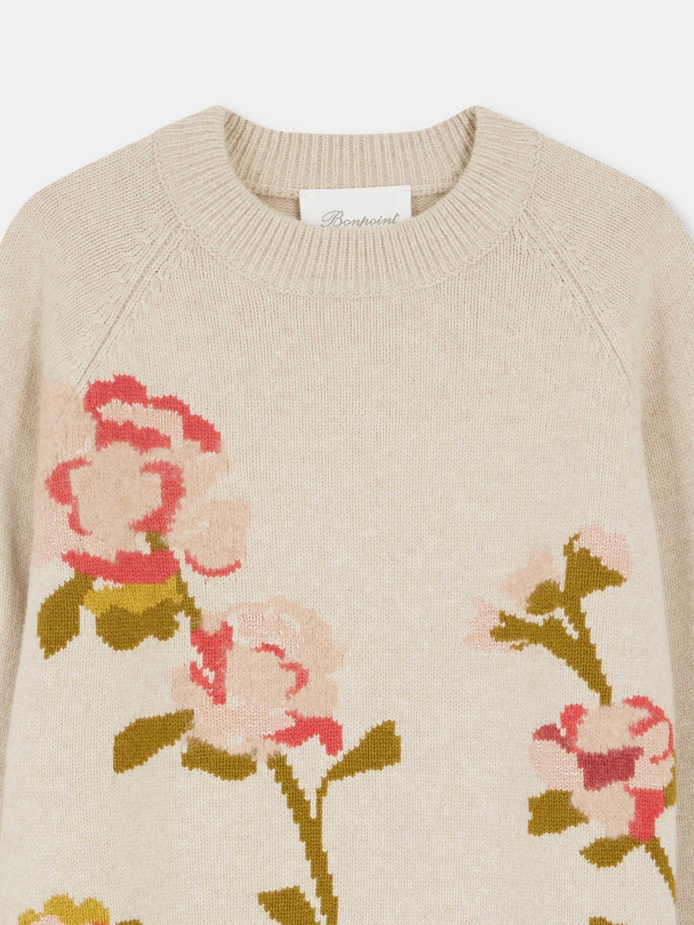Nottingham-Pullover mit Blumenstickerei