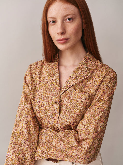 Blessed two-piece pajamas in Liberty fabric in organic cotton