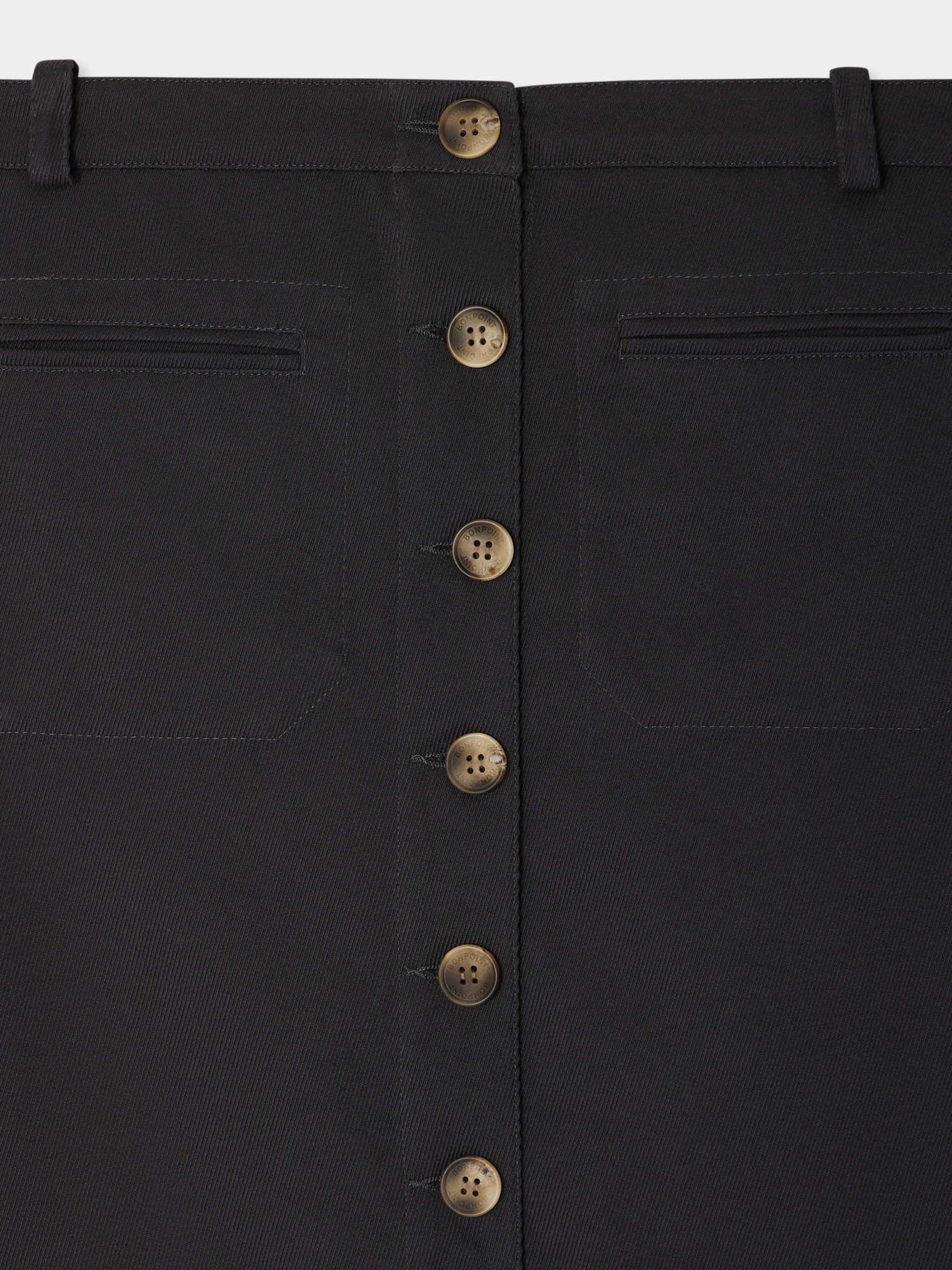 Gonna Joani con tasca profilata in cotone biologico