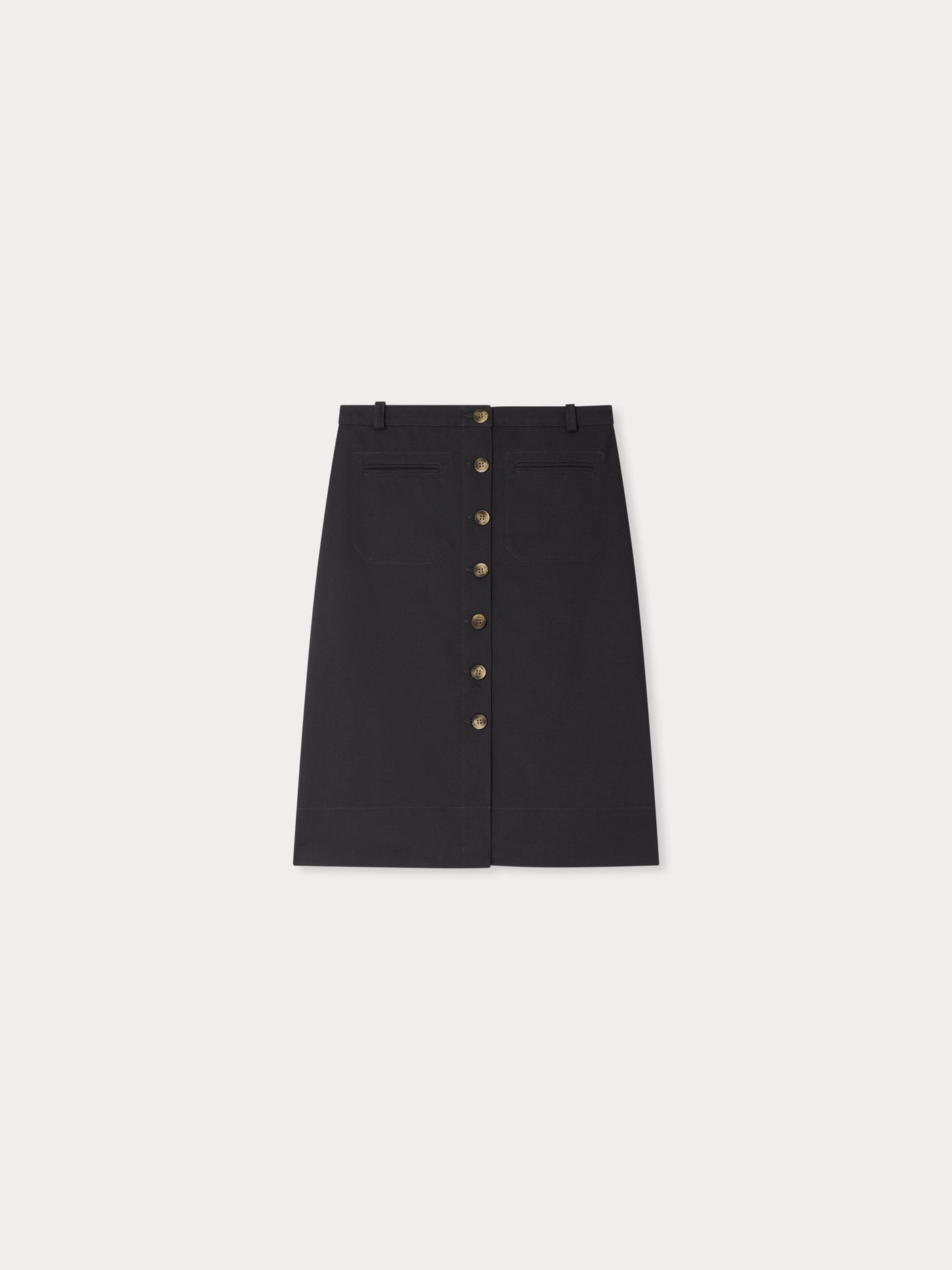 Joani skirt with piped pocket in organic cotton