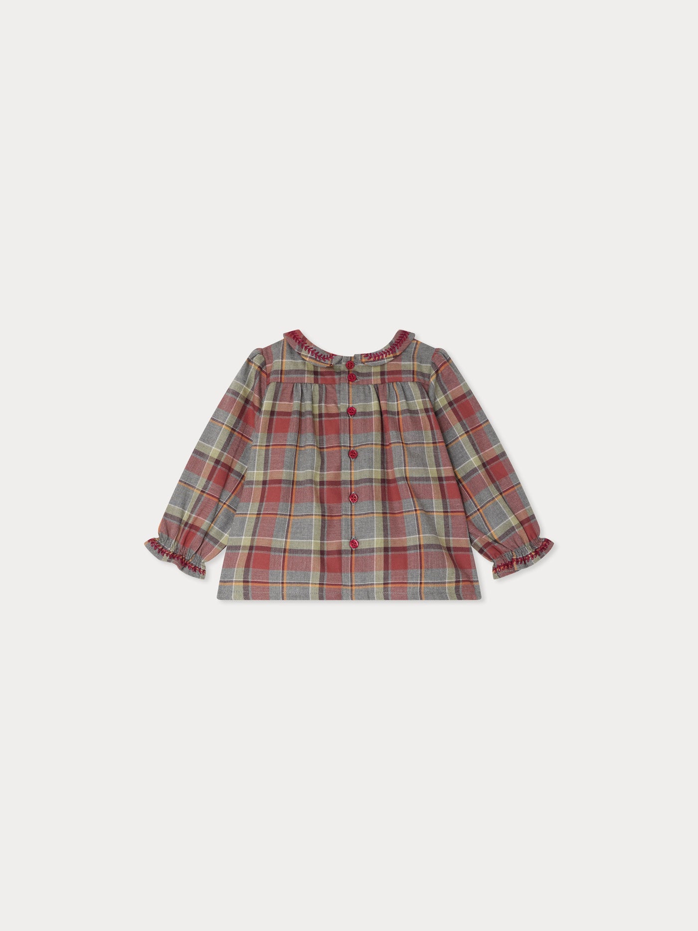 Blusa Tivoli con colletto ricamato