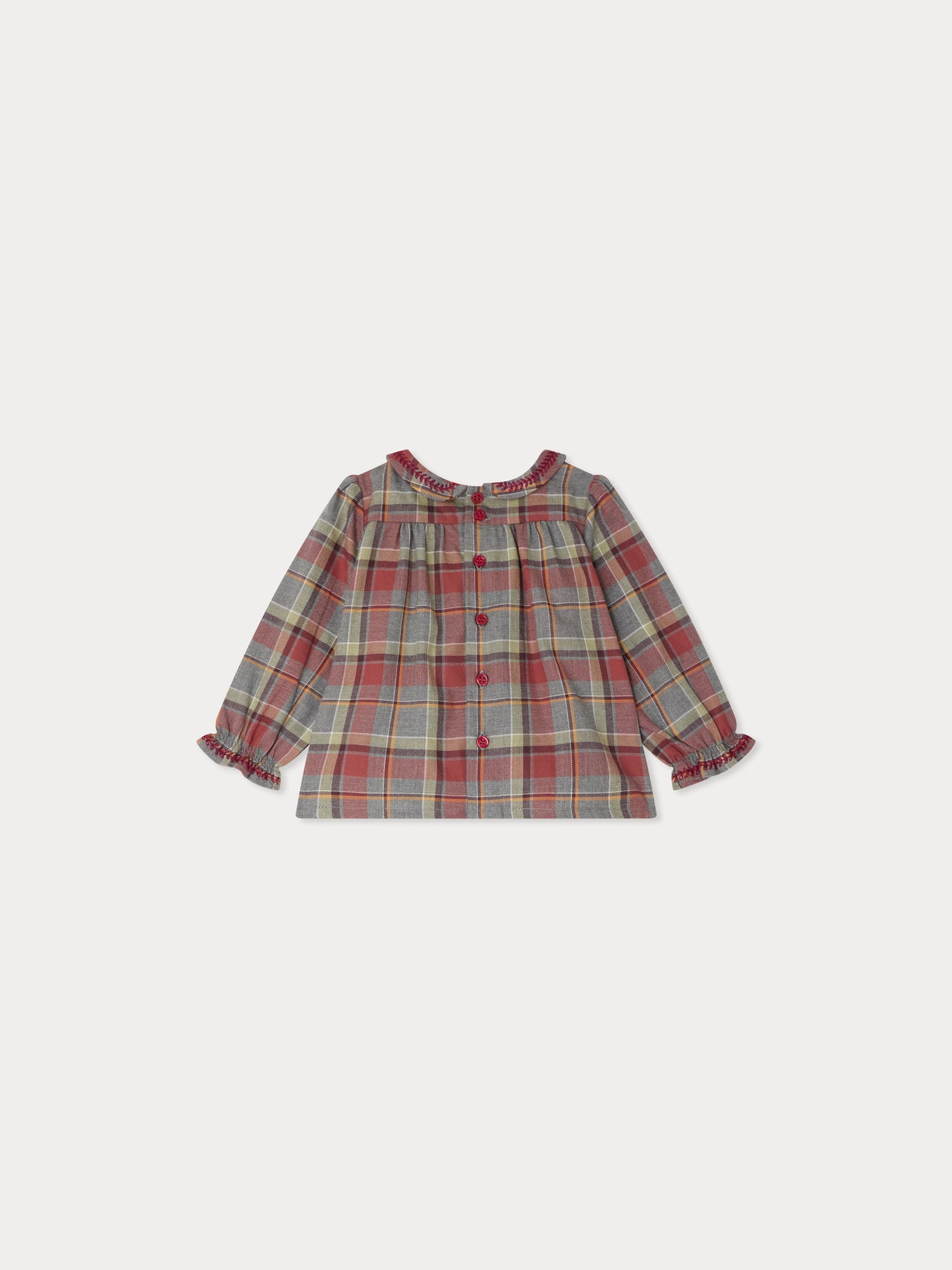 Blusa Tivoli con colletto ricamato