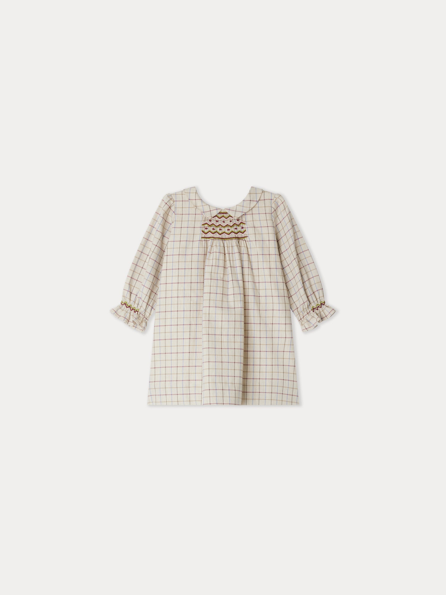 ジジ様　DCリネンS BK Silk charmeuse calf-length circle-skirt dress with polka-dot