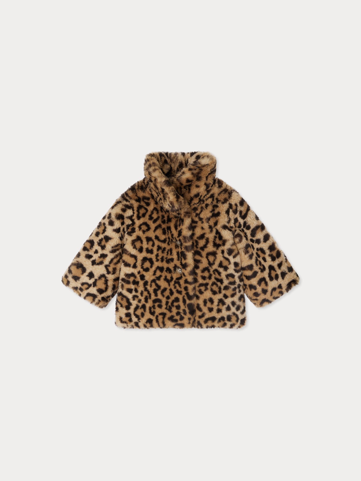 Doogie Leopard Print Faux Fur Coat • Bonpoint
