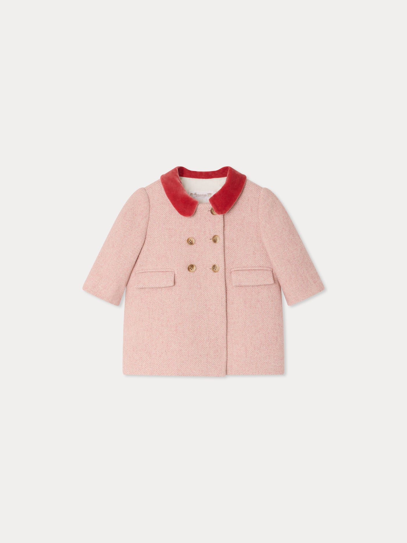 Manteau Moka en laine et col en velours