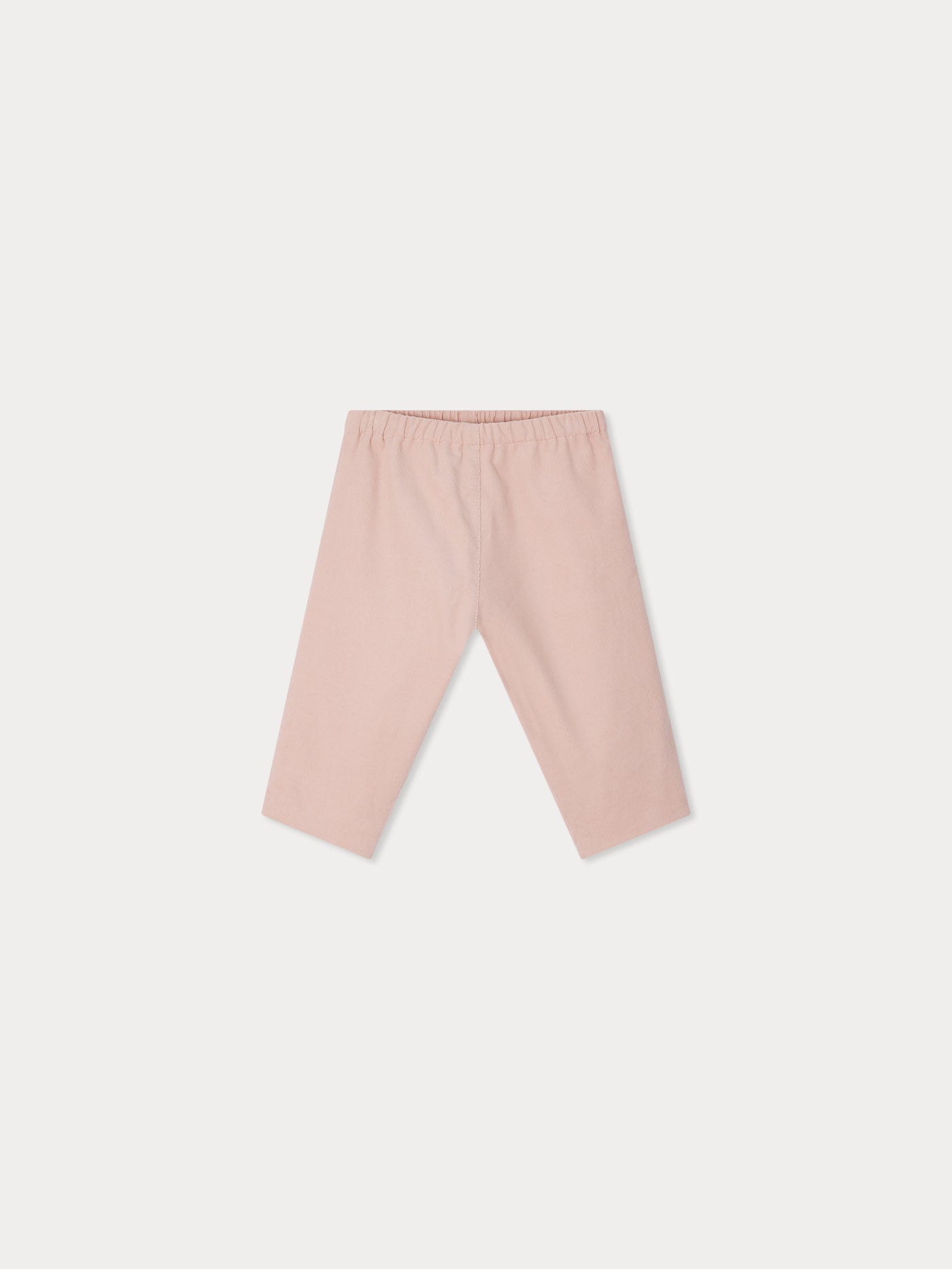 Pantaloni dandy in velluto di cotone biologico rosa