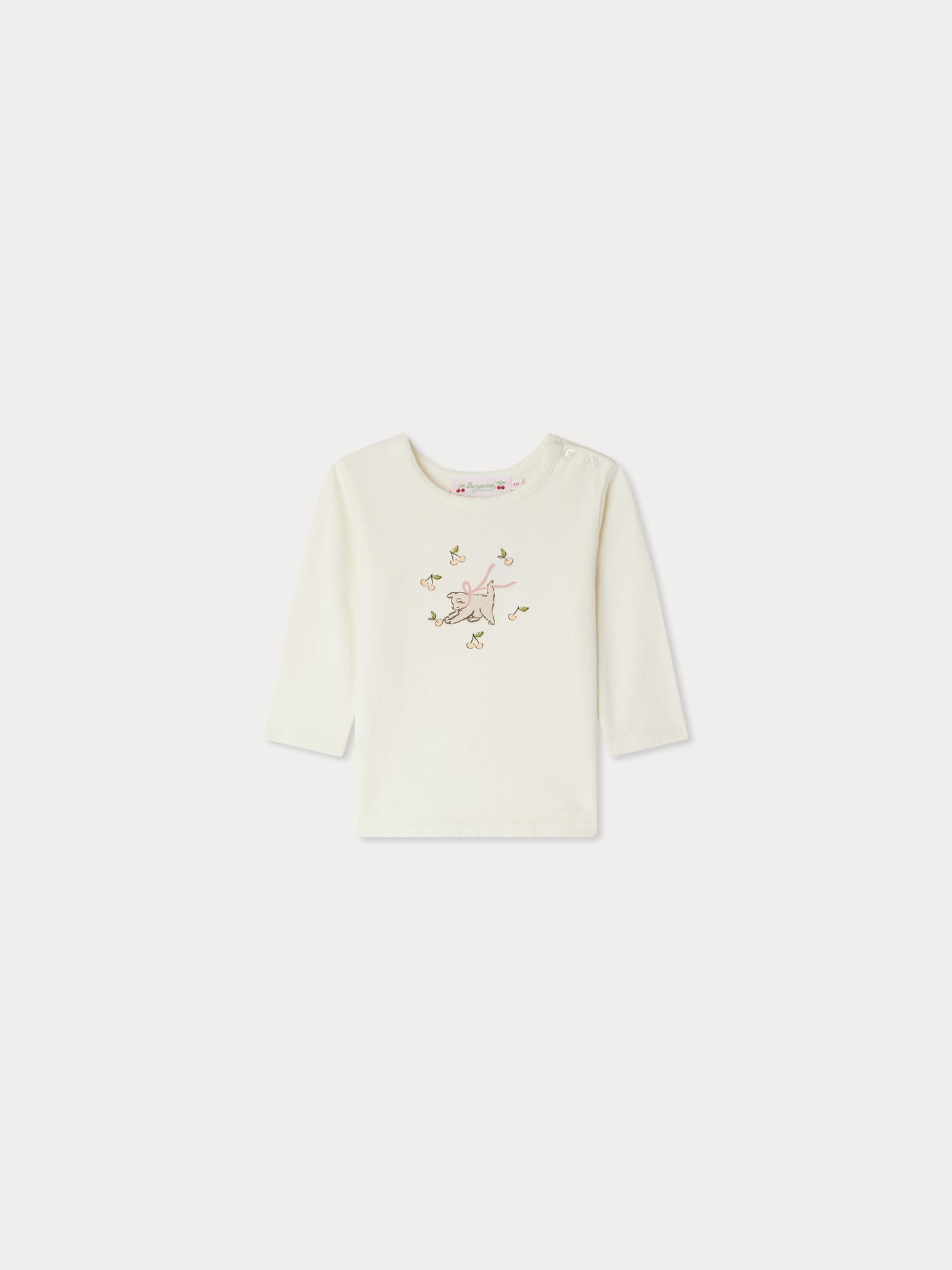 T-shirt Tahsina à imprimé Chaton en coton biologique