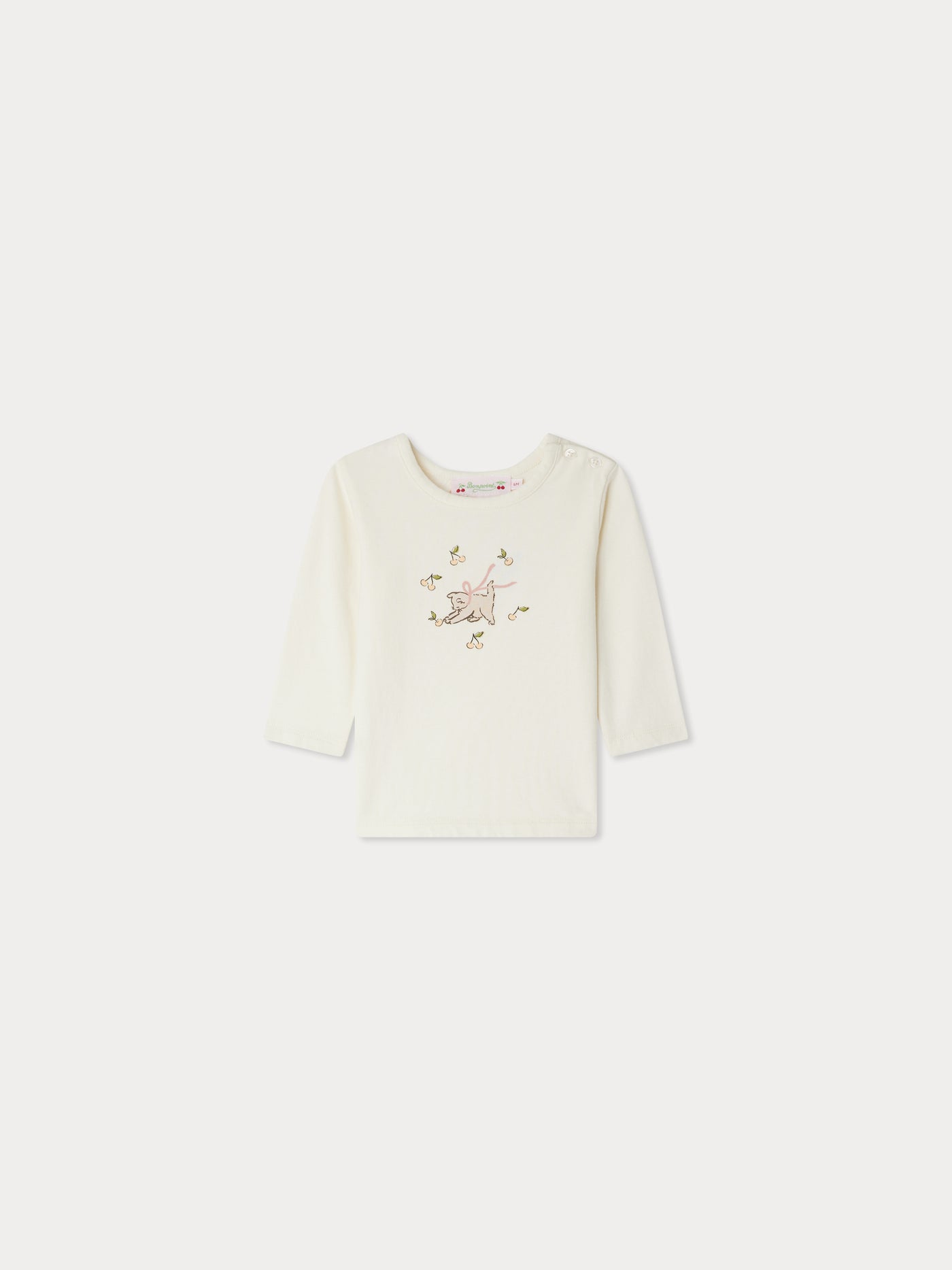 T-shirt Tahsina à imprimé Chaton en coton biologique