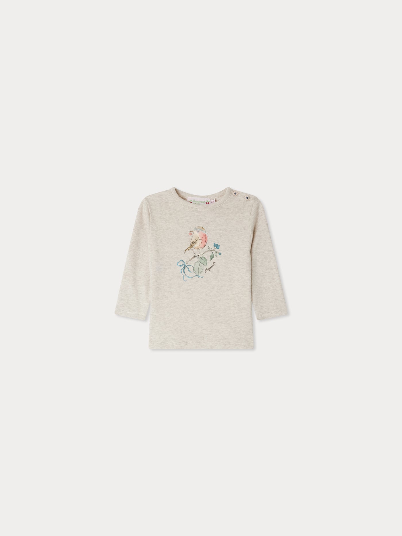 T-shirt Tahsina con stampa Bird in cotone biologico