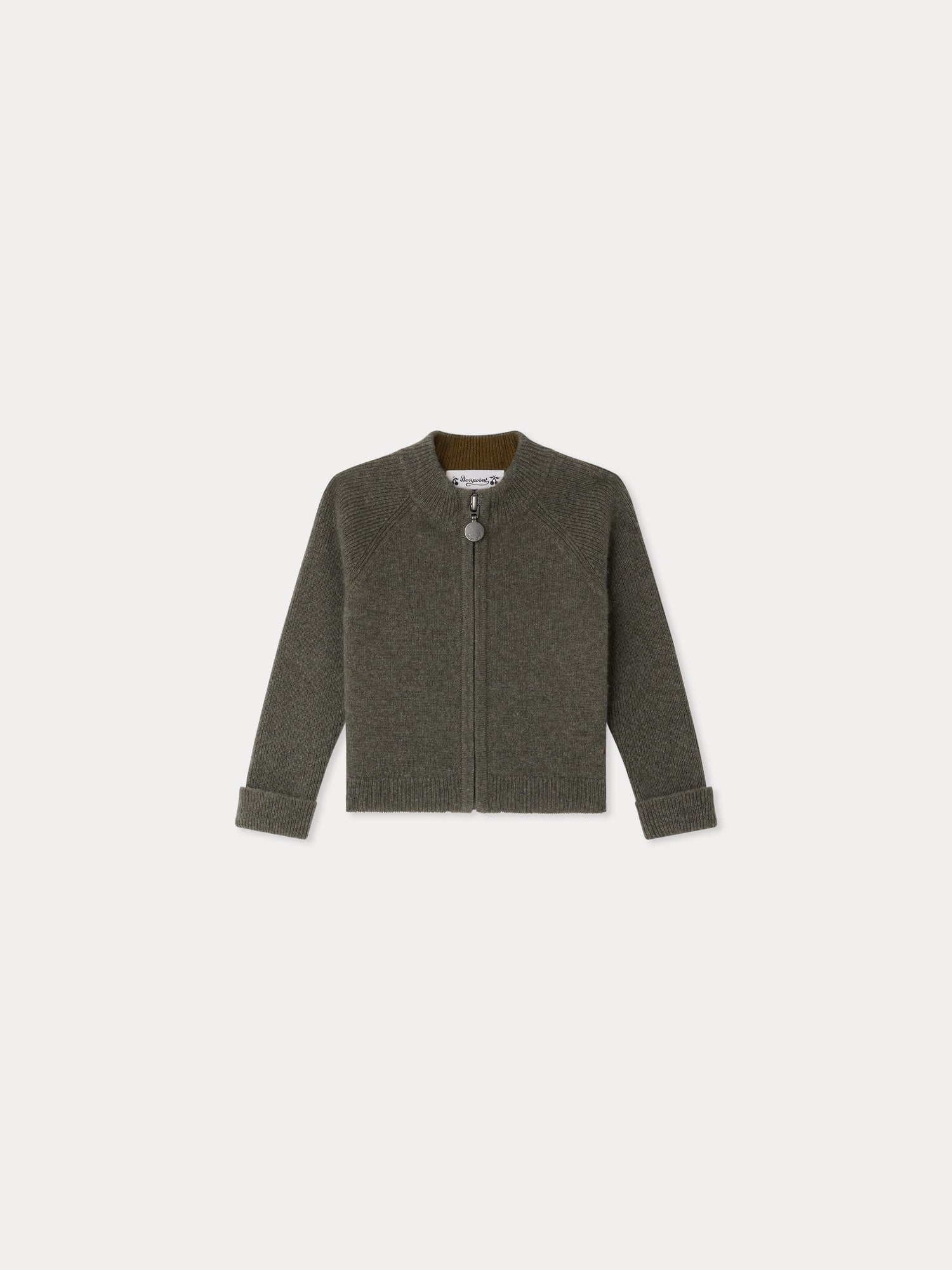 美品 Bonpoint 21fw カーディガン 18m Bonpoint x Guest in Residence Liberté mixed cardigan with contrasting