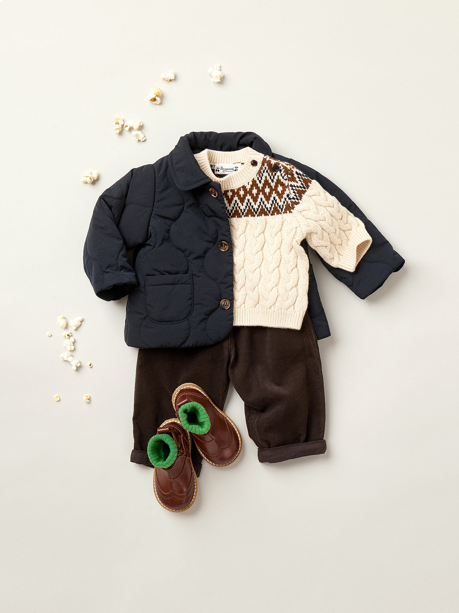 Manteau Enfant Bonpoint 6 Ans Marron - Laine 100% - Occasion Très Bon état - Style College