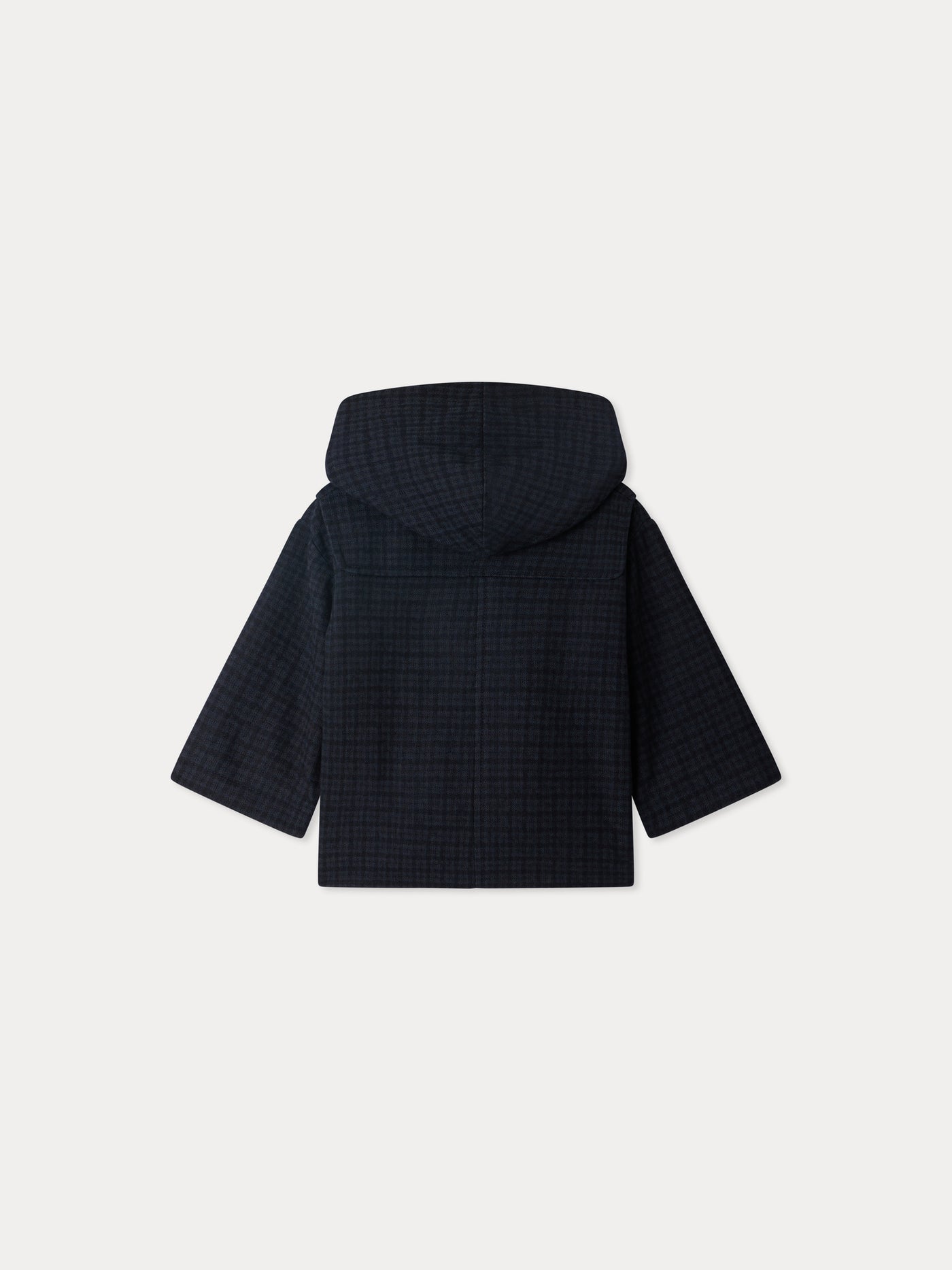 Manteau mixte Timo à carreaux ton sur ton en coton biologique et laine