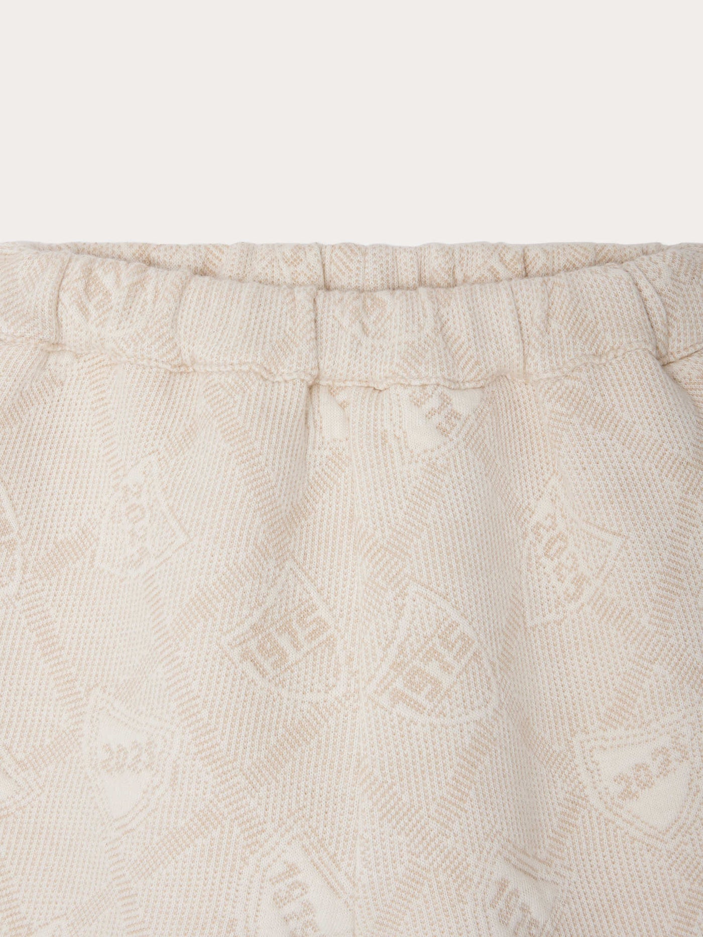Elvin quilted jogging pants with jacquard pattern in organic cotton