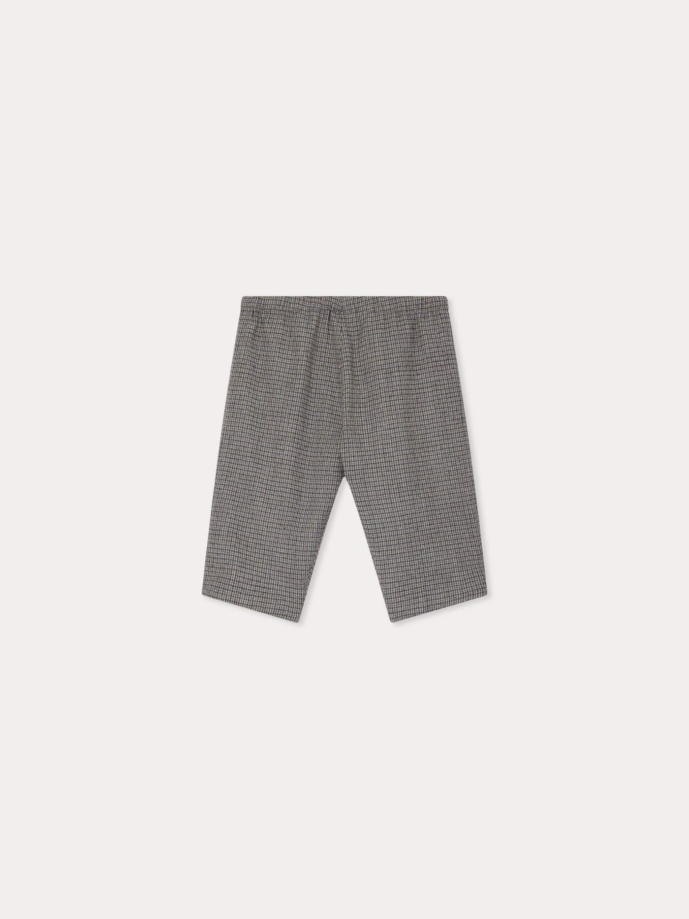 Pantaloni dandy in flanella micro-check