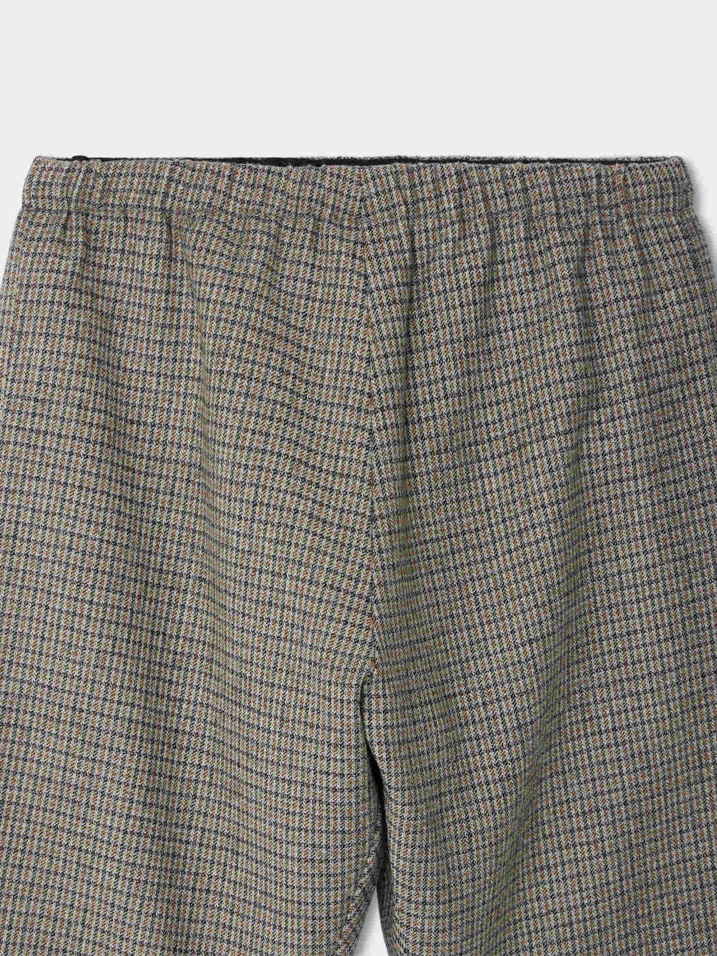 Pantaloni dandy in flanella micro-check