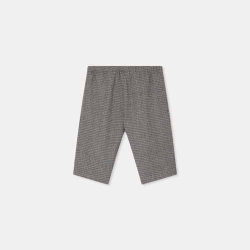 Pantaloni dandy in flanella micro-check
