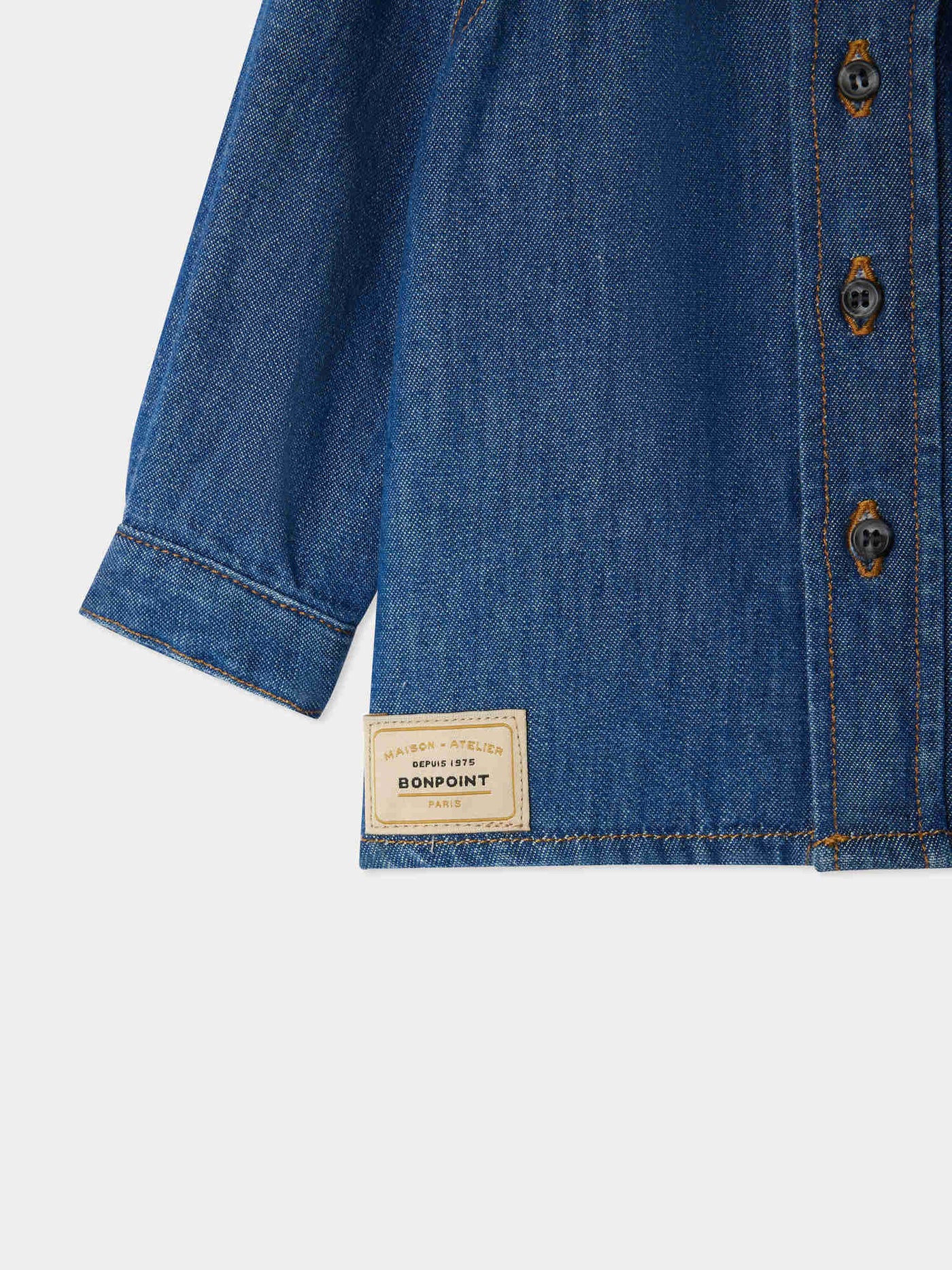 Jace-Hemd aus leichtem Denim